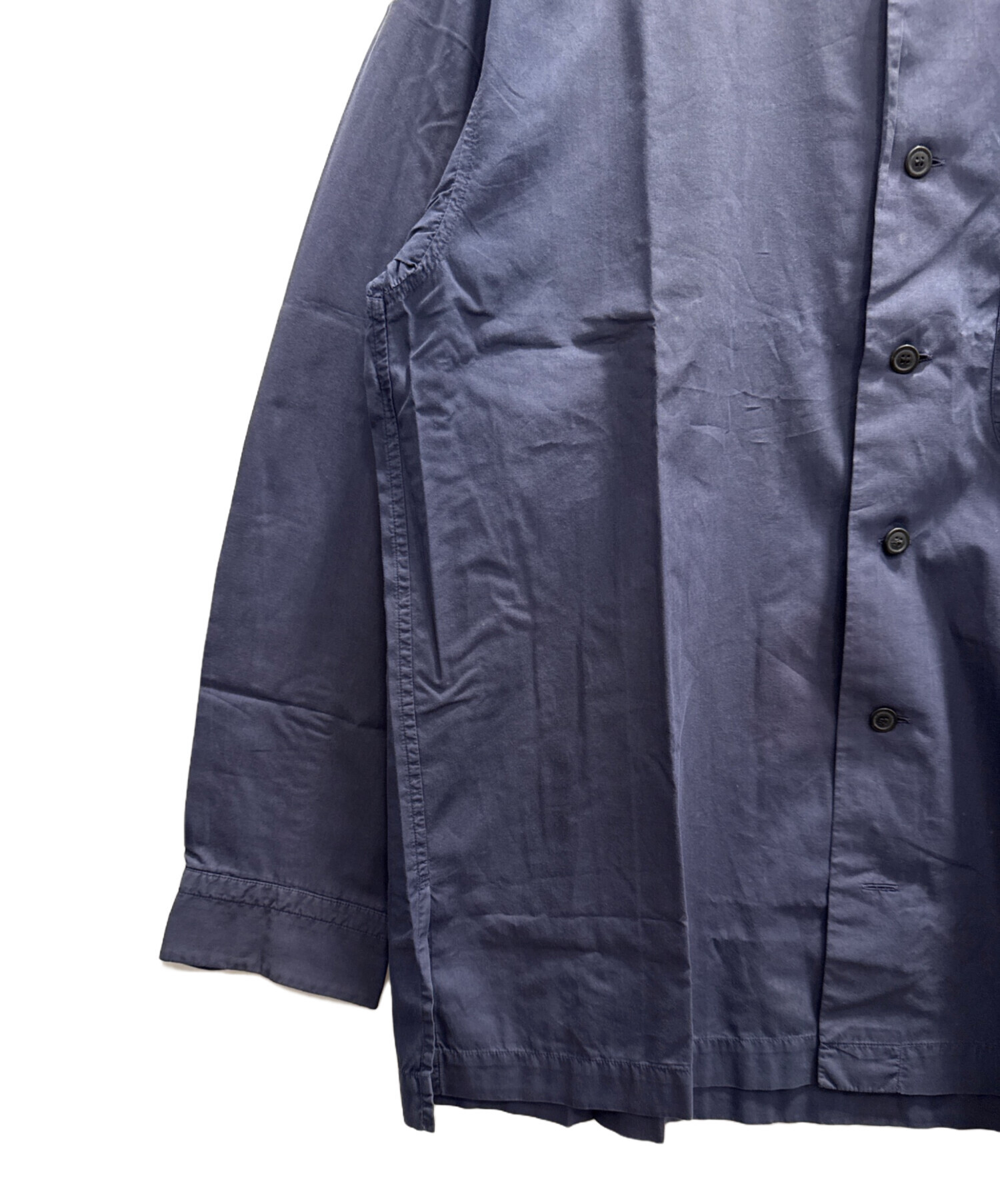 中古・古着通販】ISSEY MIYAKE (イッセイミヤケ) ノーカラーシャツ