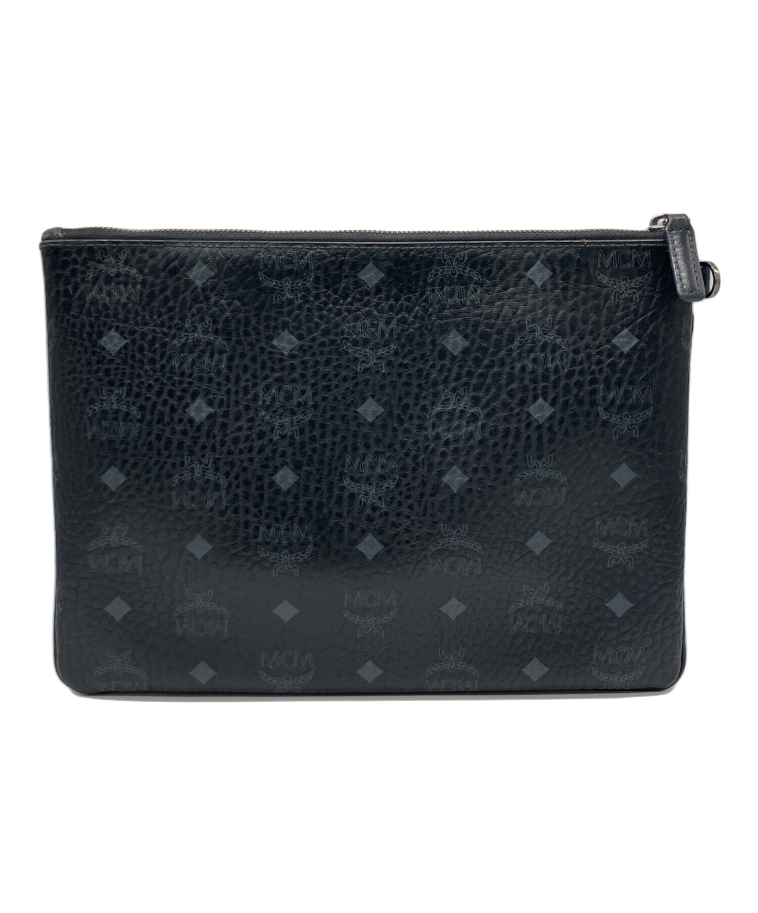 MCMエムシーエム◇ ロゴプリント クラッチバッグ 中古・古着通販】MCM (エムシーエム) クラッチバッグ ブラック