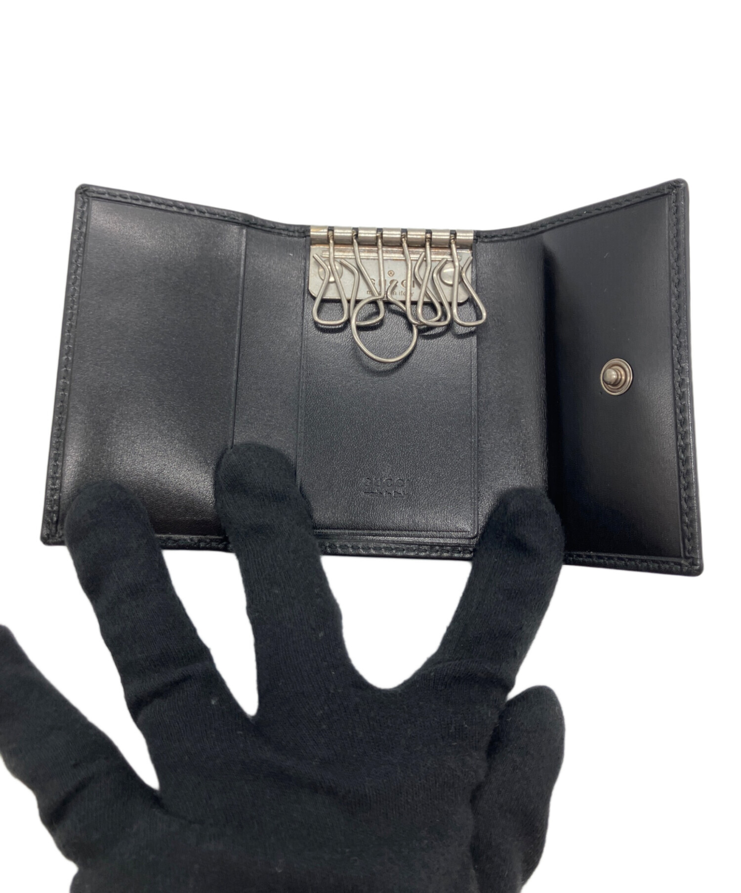 中古・古着通販】GUCCI (グッチ) GGキーケース ブラック｜ブランド