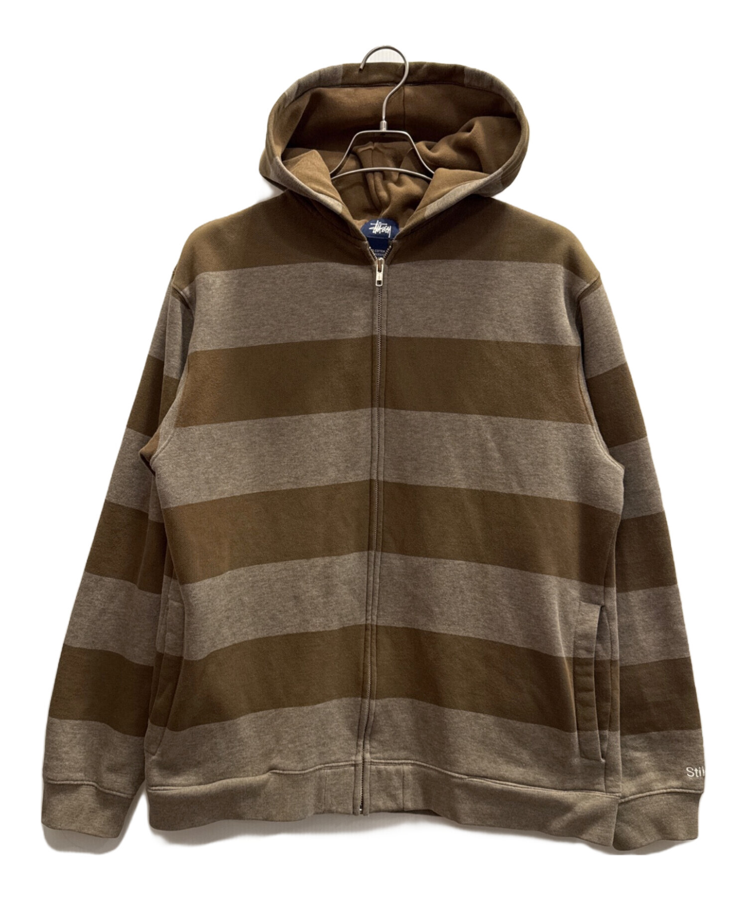 中古・古着通販】stussy (ステューシー) 紺タグジップパーカー