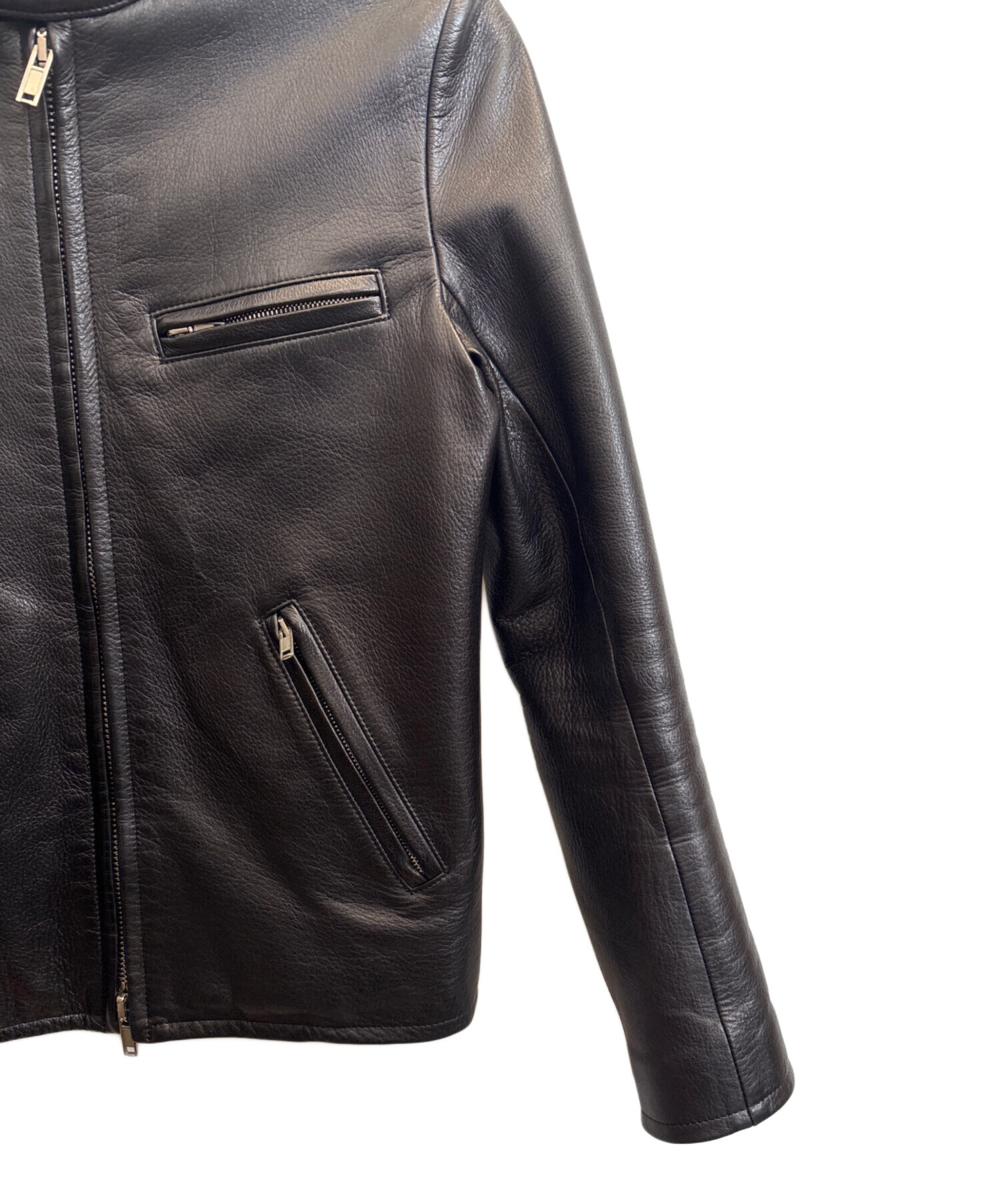 LITHIUM HOMME シングルレザーライダース 44 LH22-0104 中古・古着通販】LITHIUM HOMME (リチウムオム・ファム) レザー