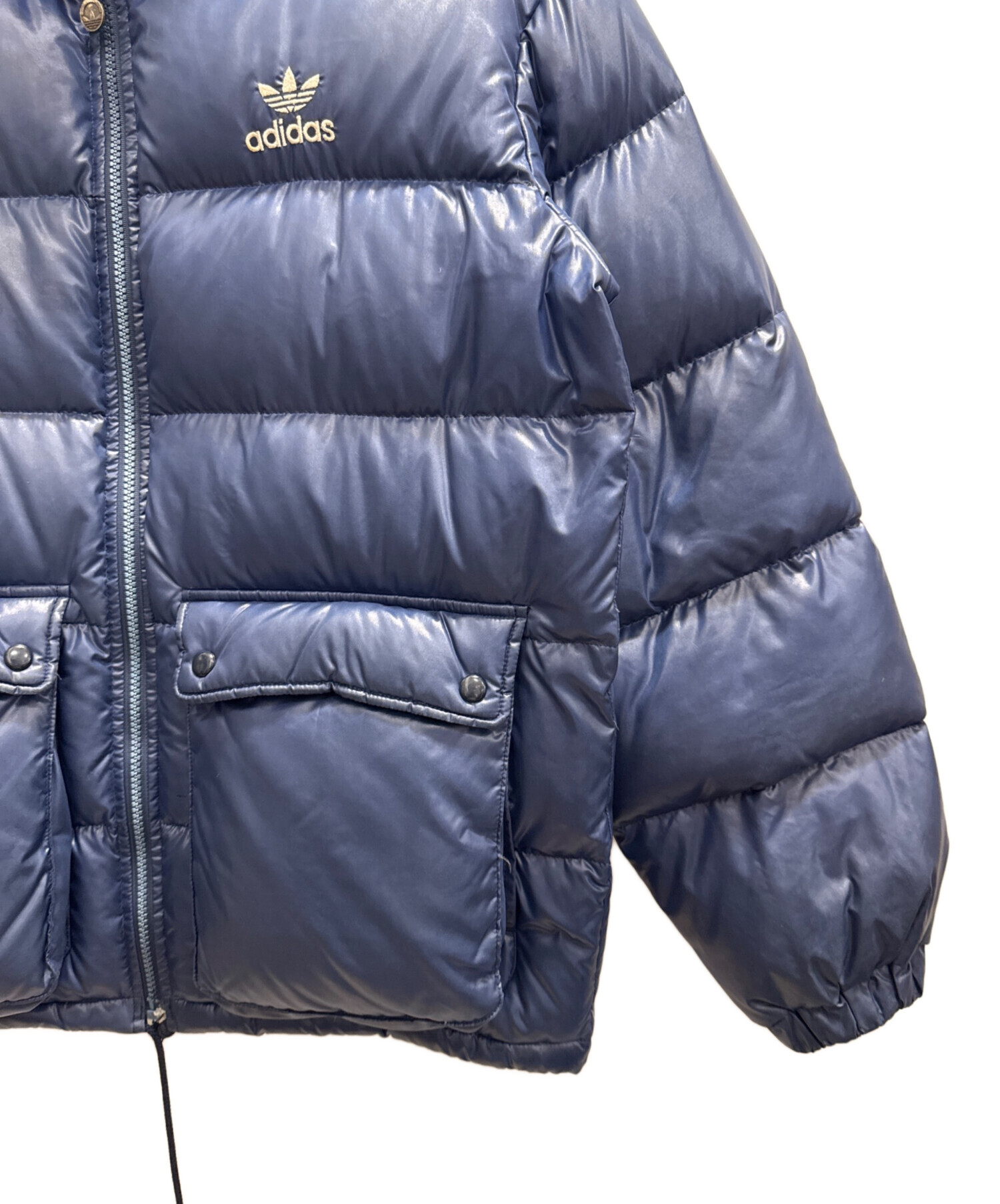 入手困難☆70s〜80s 三角タグ アディダス シアーズ別注 トラックジャケット 中古・古着通販】adidas (アディダス) 70s ダウンジャケット ブルー