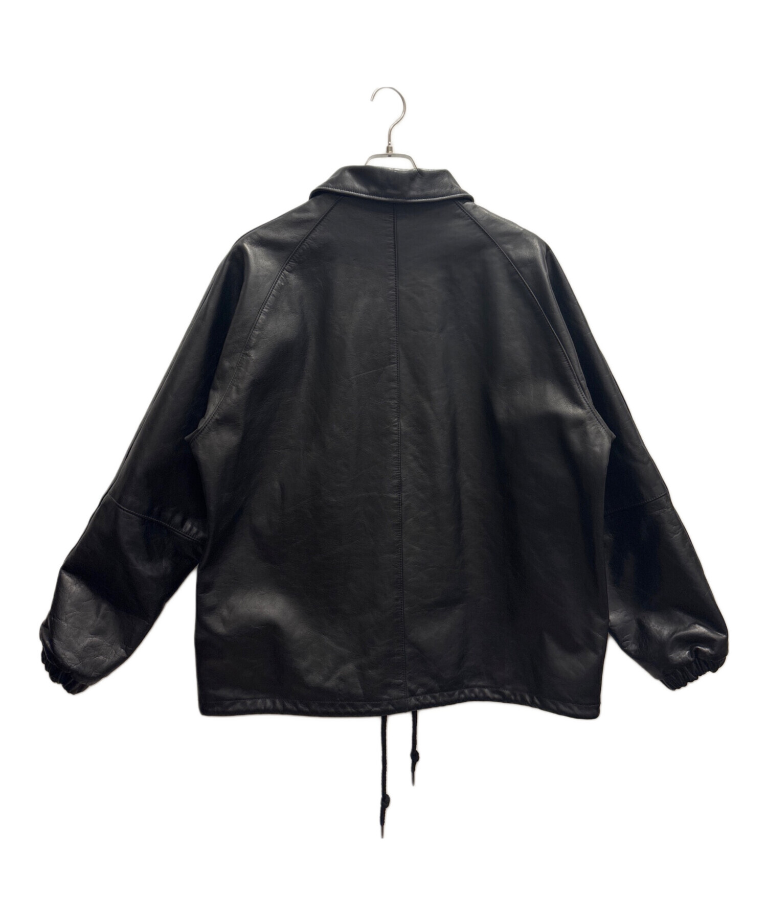 中古・古着通販】Schott (ショット) レザーコーチジャケット ブラック 