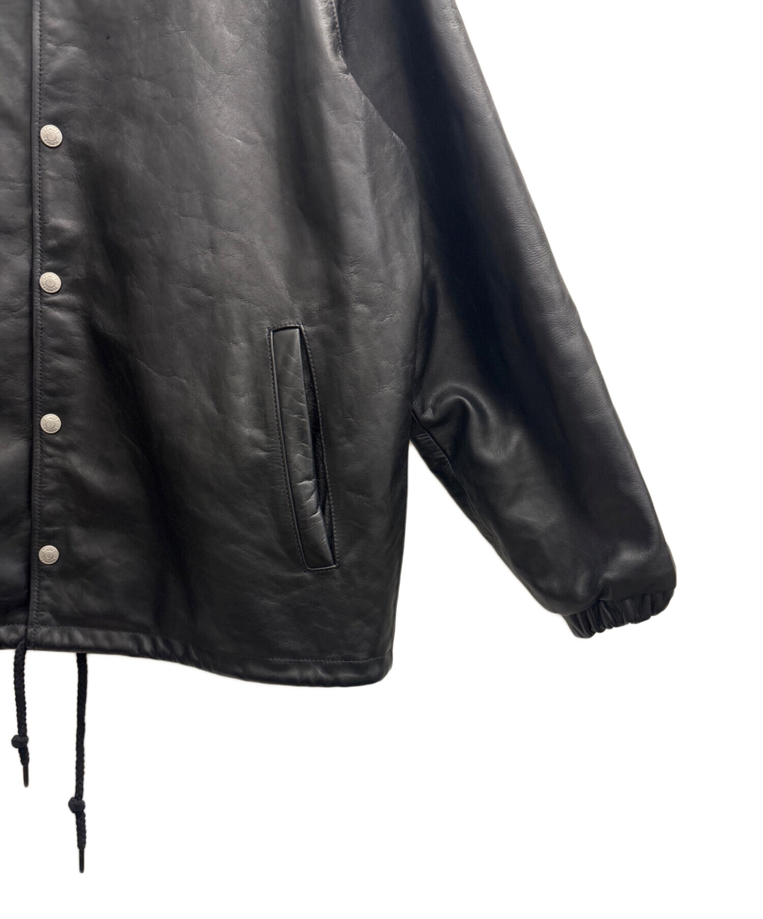 中古・古着通販】Schott (ショット) レザーコーチジャケット ブラック