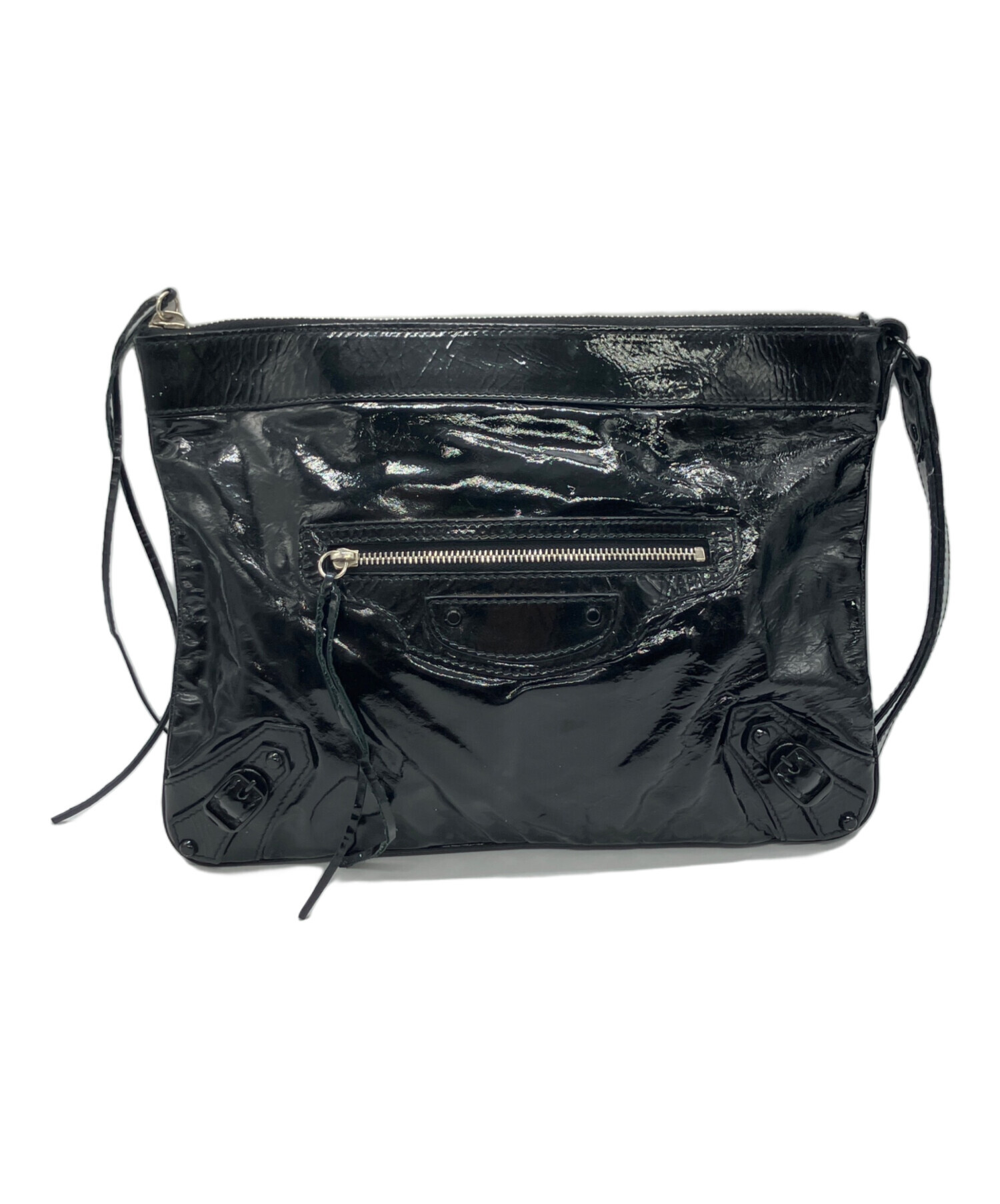 【未使用品】BALENCIAGA クラッチバッグ 中古・古着通販】BALENCIAGA (バレンシアガ) クラッチバッグ ブラック