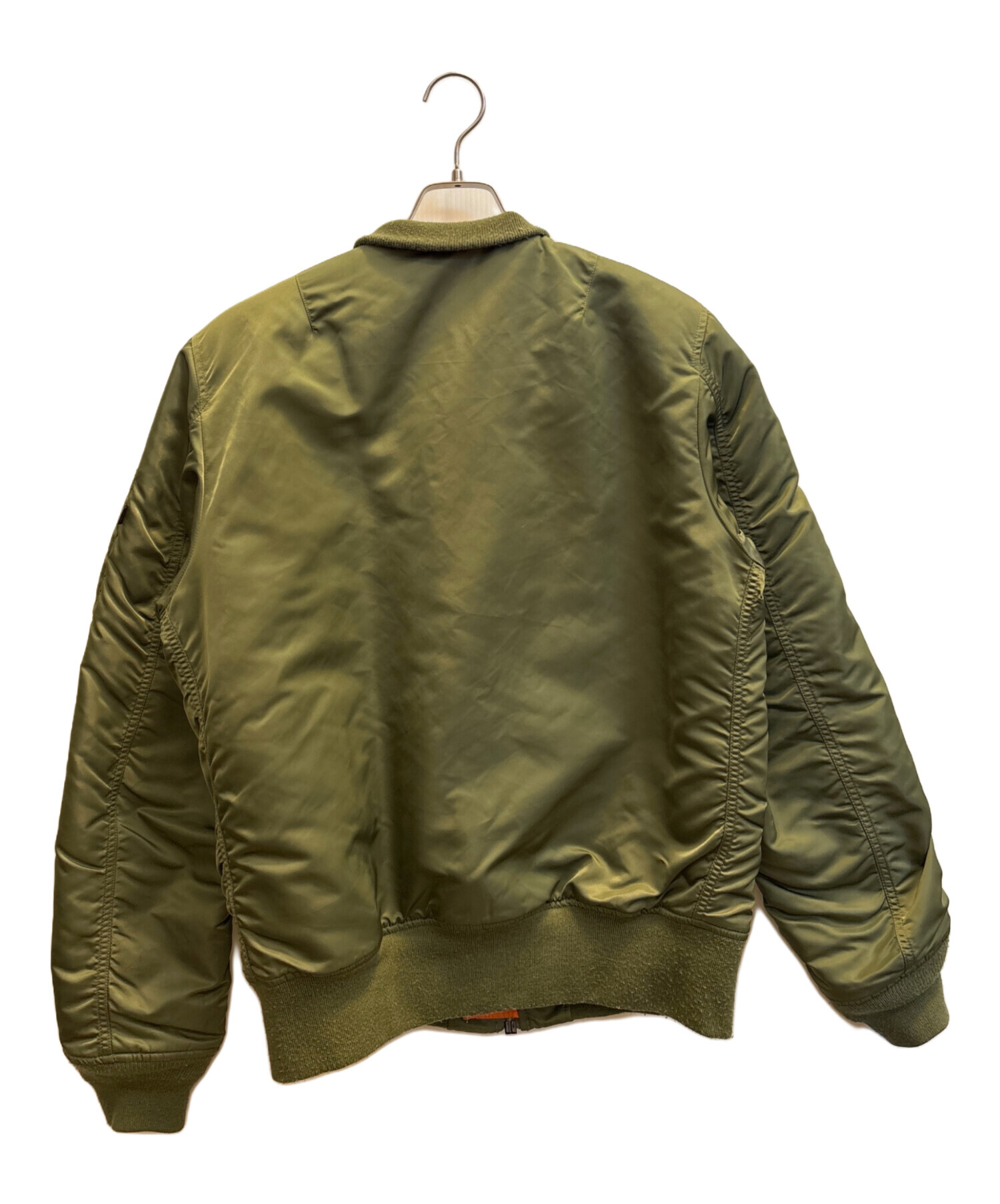 中古・古着通販】ALPHA (アルファ) MA-1ジャケット グリーン サイズ:XL