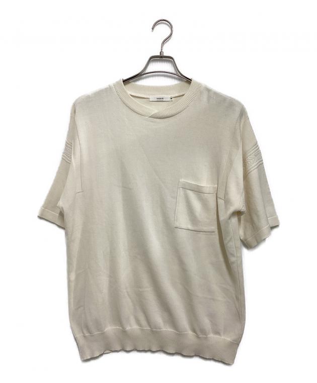 中古・古着通販】yashiki (ヤシキ) 半袖カットソー ホワイト サイズ 