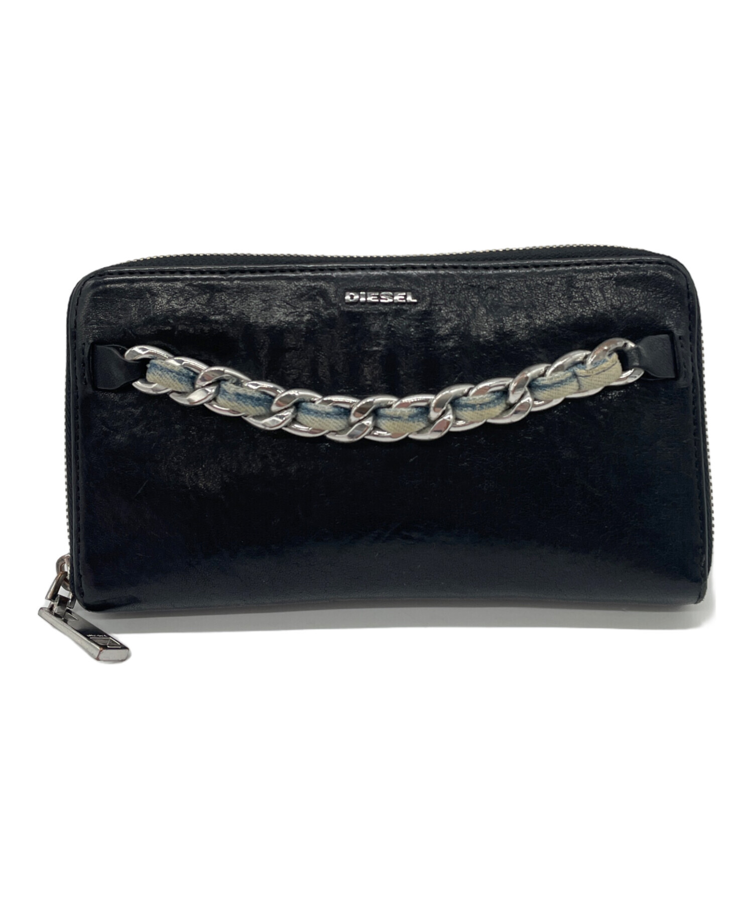 未使用保管品　DIESELInd.ロングウォレット 中古・古着通販】DIESEL (ディーゼル) 長財布 ブラック｜ブランド