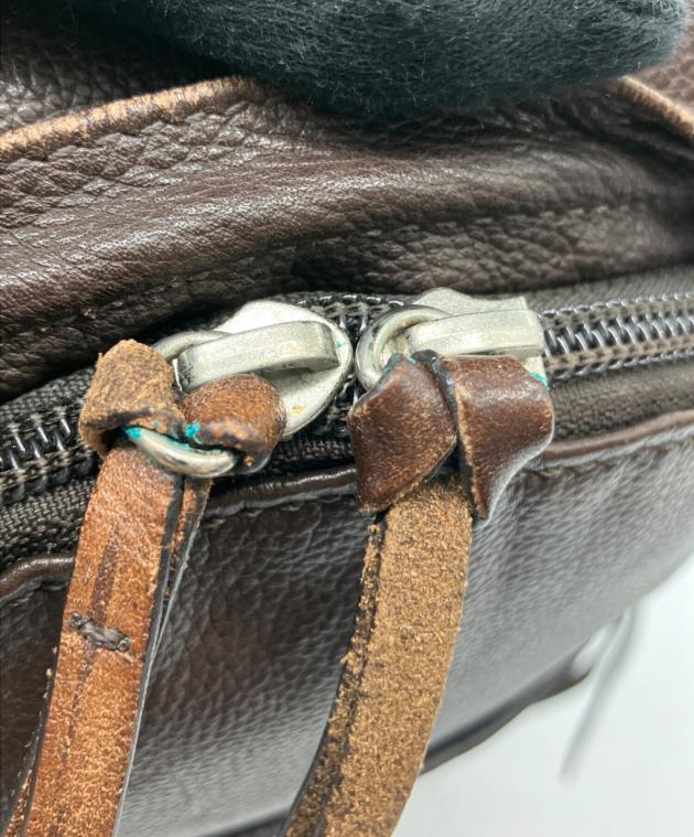 中古・古着通販】COACH (コーチ) レザーボディーバッグ ブラウン