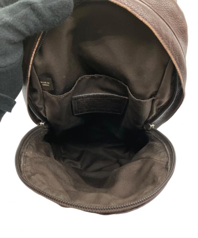 中古・古着通販】COACH (コーチ) レザーボディーバッグ ブラウン