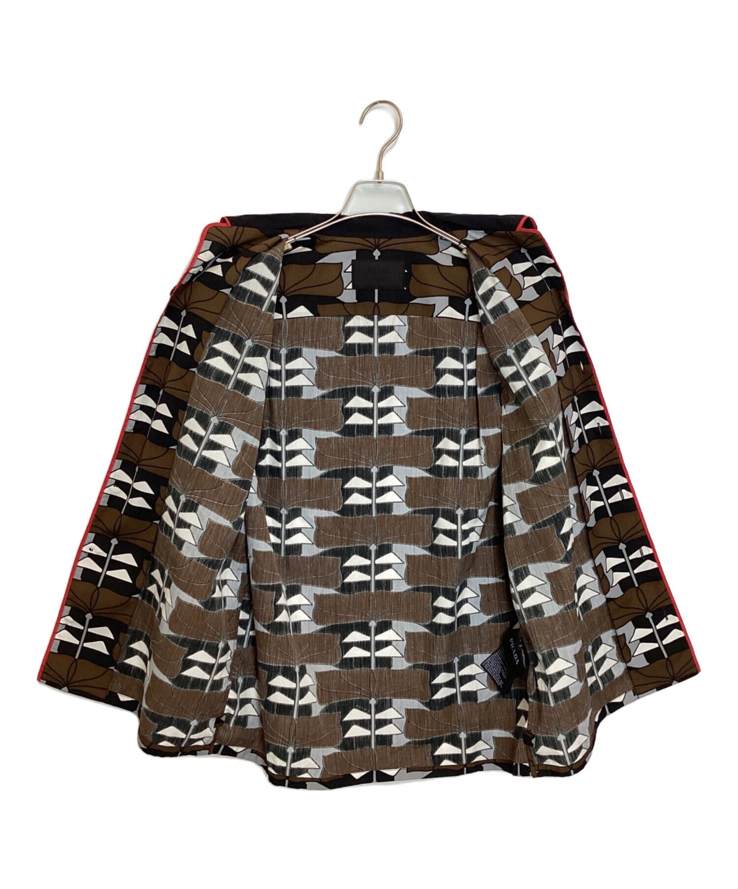 中古・古着通販】PRADA (プラダ) オープンカラーシャツ ブラウン
