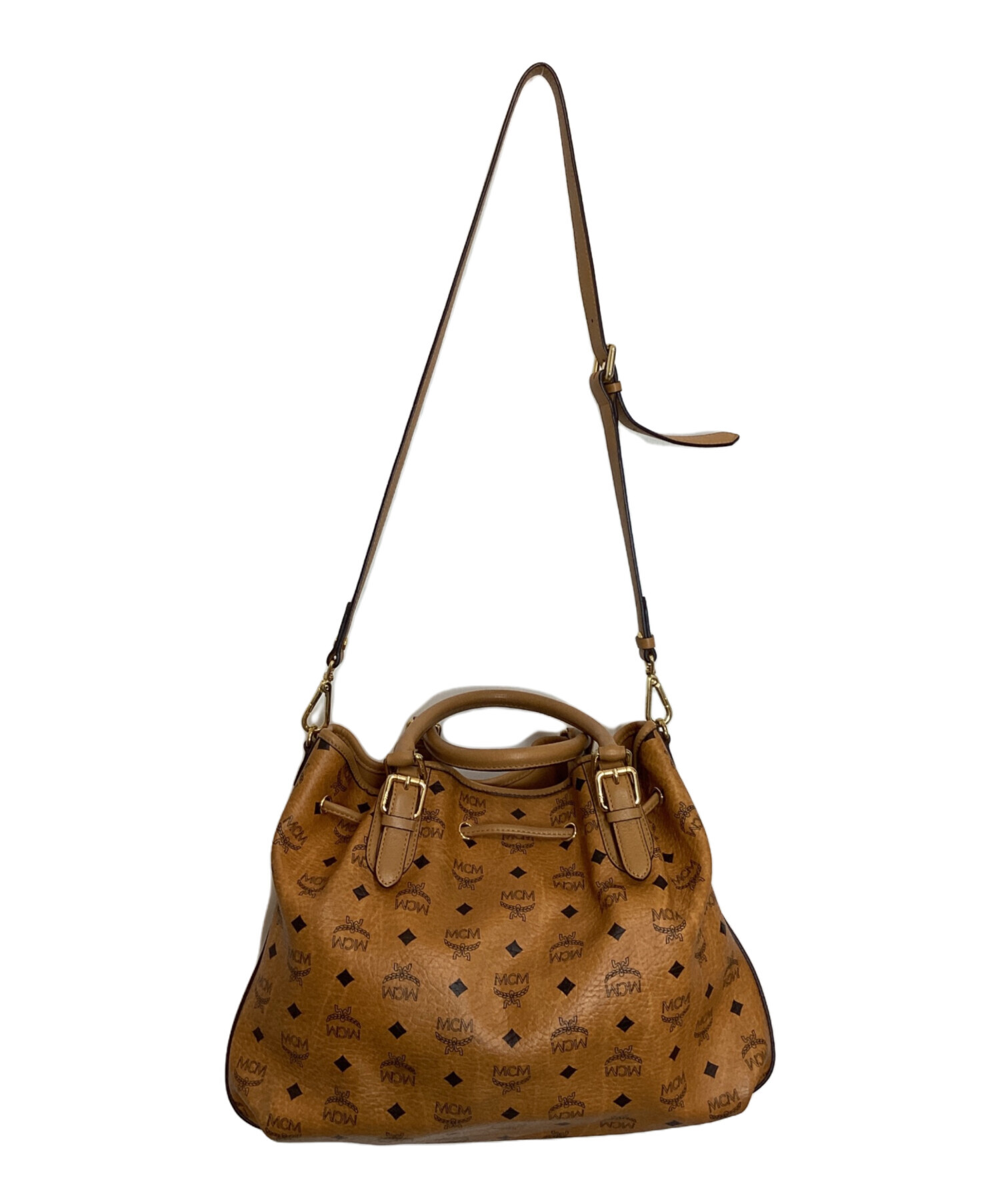 中古・古着通販】MCM (エムシーエム) 2WAYバッグ キャメル｜ブランド 