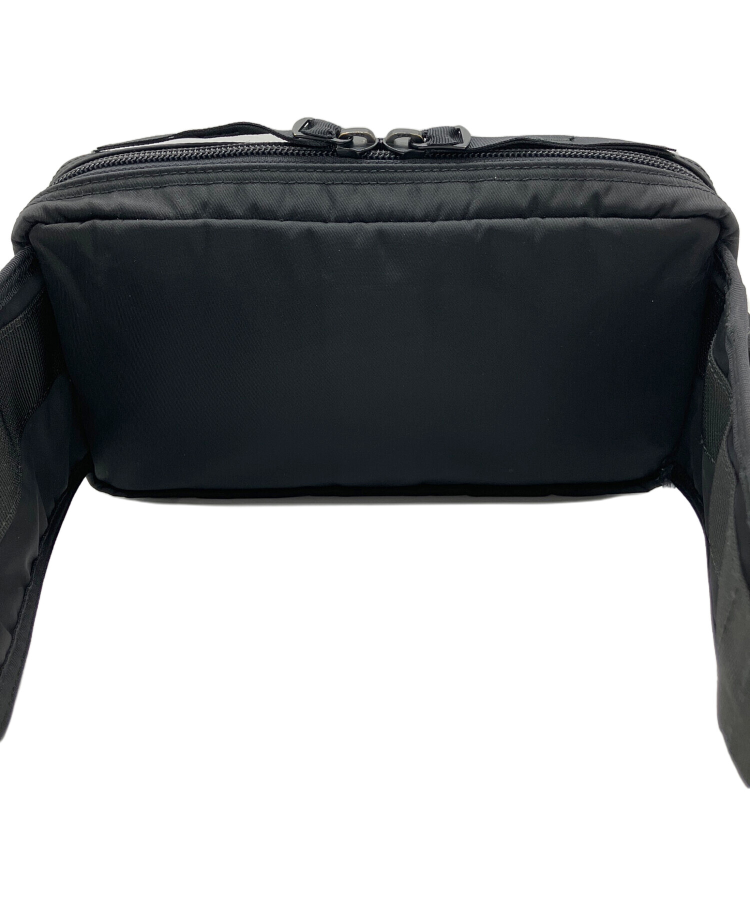 中古・古着通販】PORTER (ポーター) ロゴ総柄ウエストバッグ ブラック