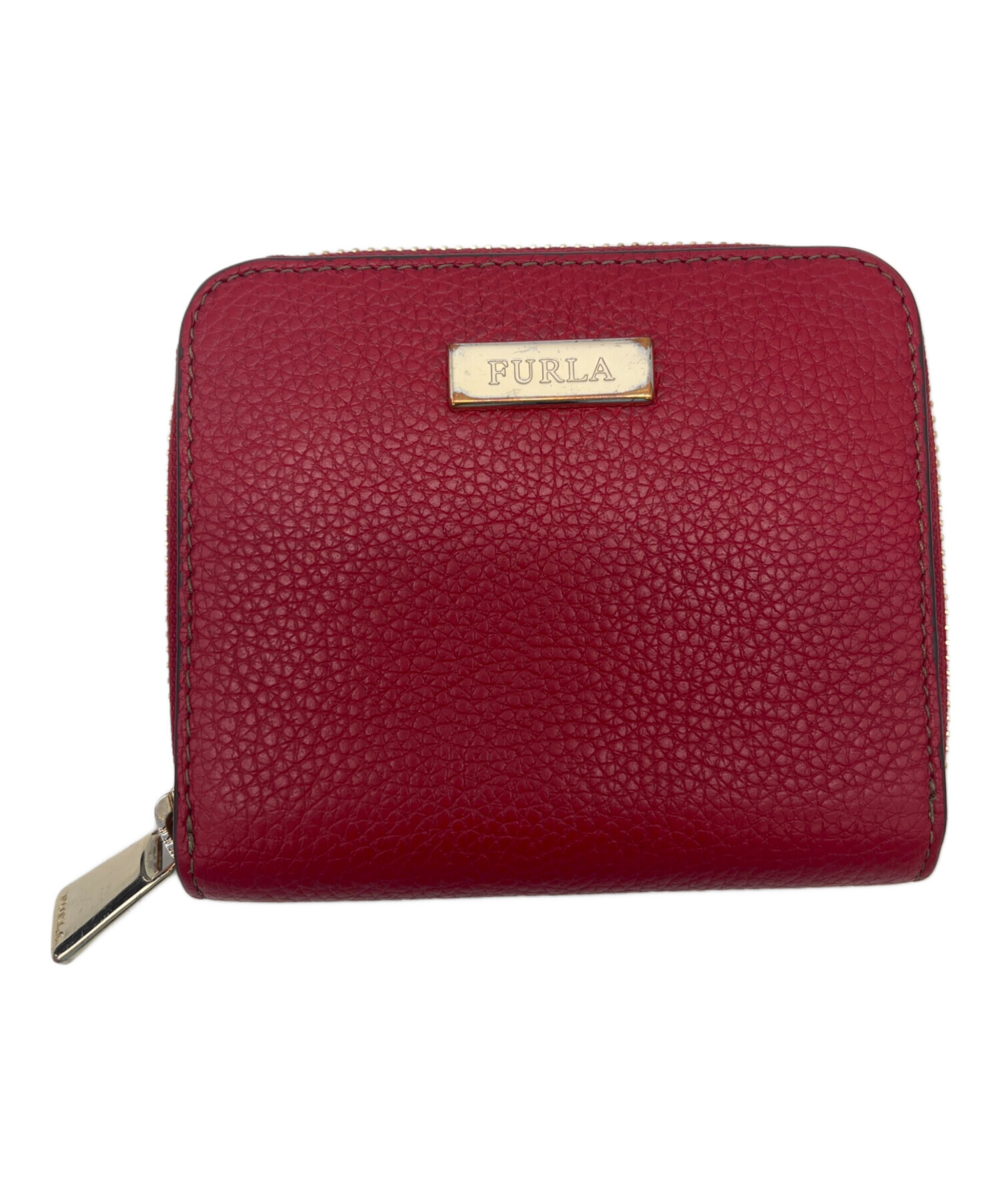 中古・古着通販】FURLA (フルラ) 2つ折り財布 レッド｜ブランド・古着 