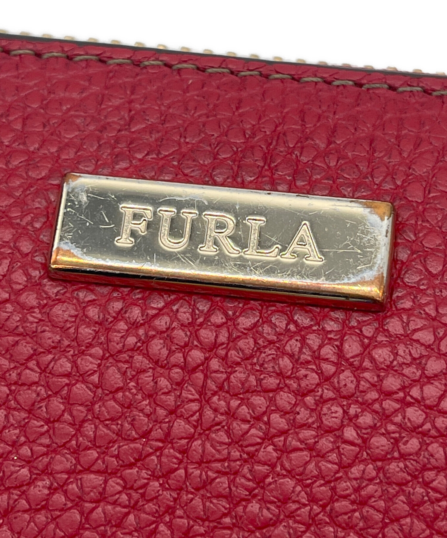 中古・古着通販】FURLA (フルラ) 2つ折り財布 レッド｜ブランド・古着