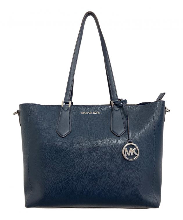 【1回のみ使用】MICHAEL KORS ネイビー トートバッグ 中古・古着通販】MICHAEL KORS (マイケル・コース) トートバッグ