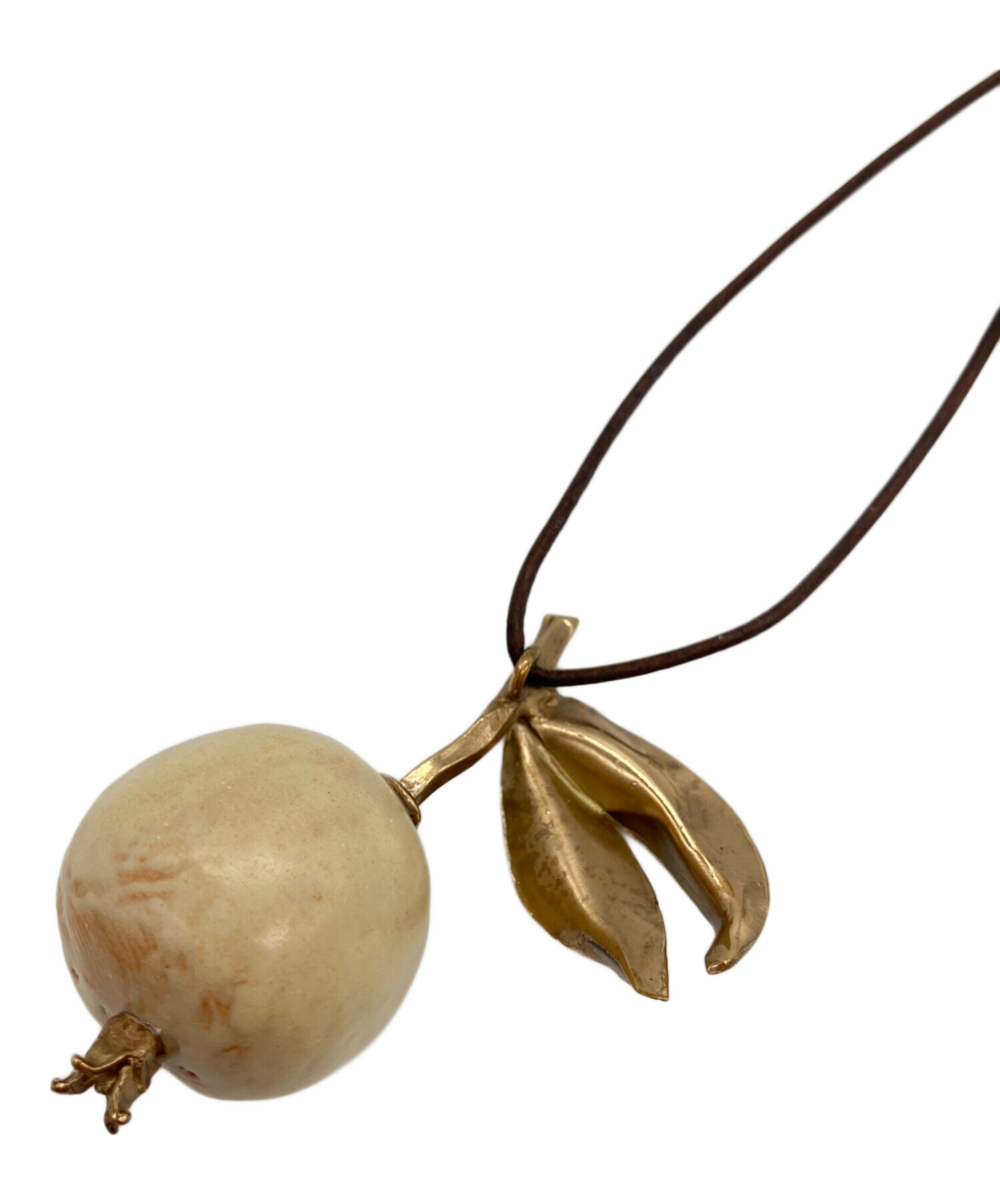 レナードビジュー 洋梨 芋虫 ネックレス 中古・古着通販】RENARD BIJOUX (レナードビジュー) ネックレス ダーク