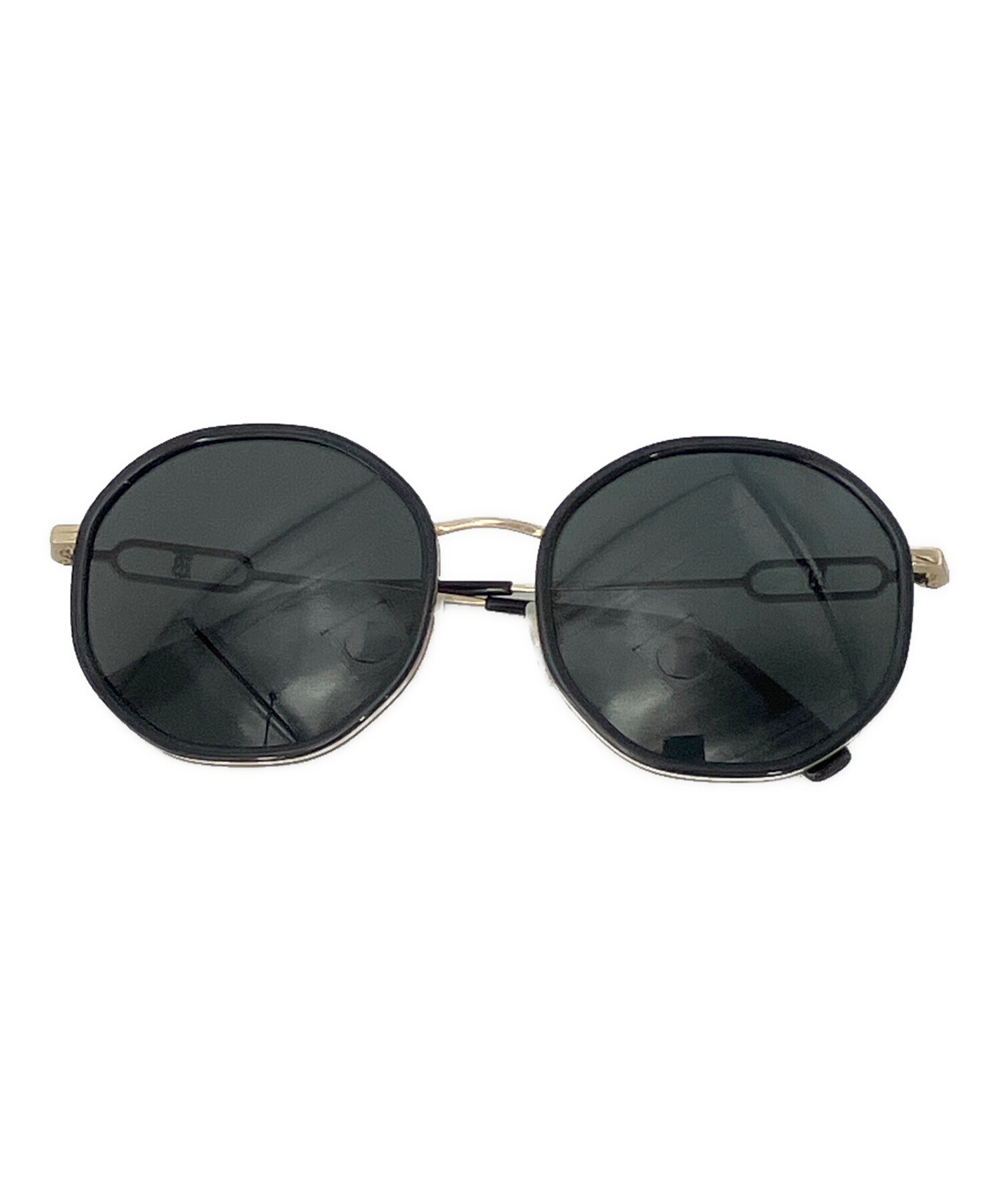 中古・古着通販】BURBERRY (バーバリー) サングラス ブラック×ゴールド