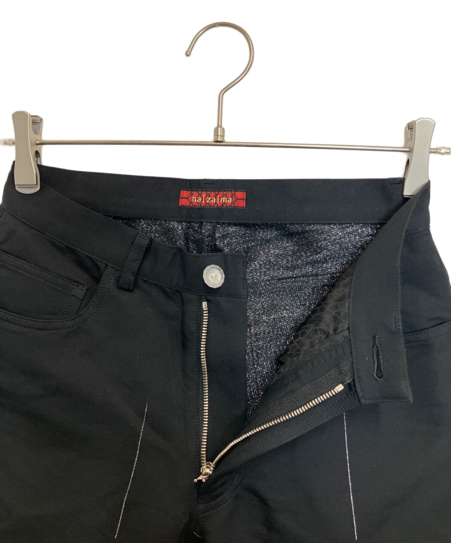 中古・古着通販】hazama (ハザマ) 星降るるスキニーパンツ ブラック