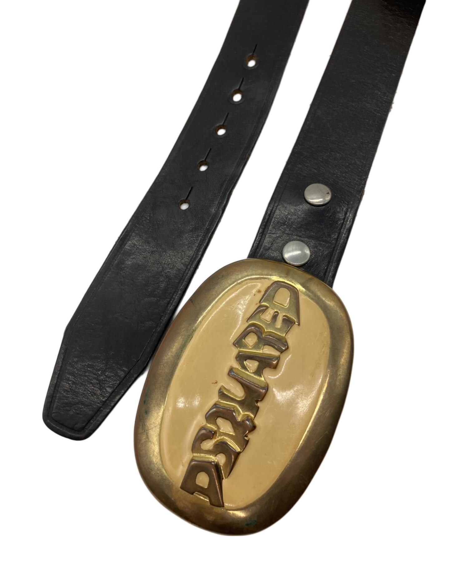 中古・古着通販】DSQUARED2 (ディースクエアード) ロゴバックルベルト