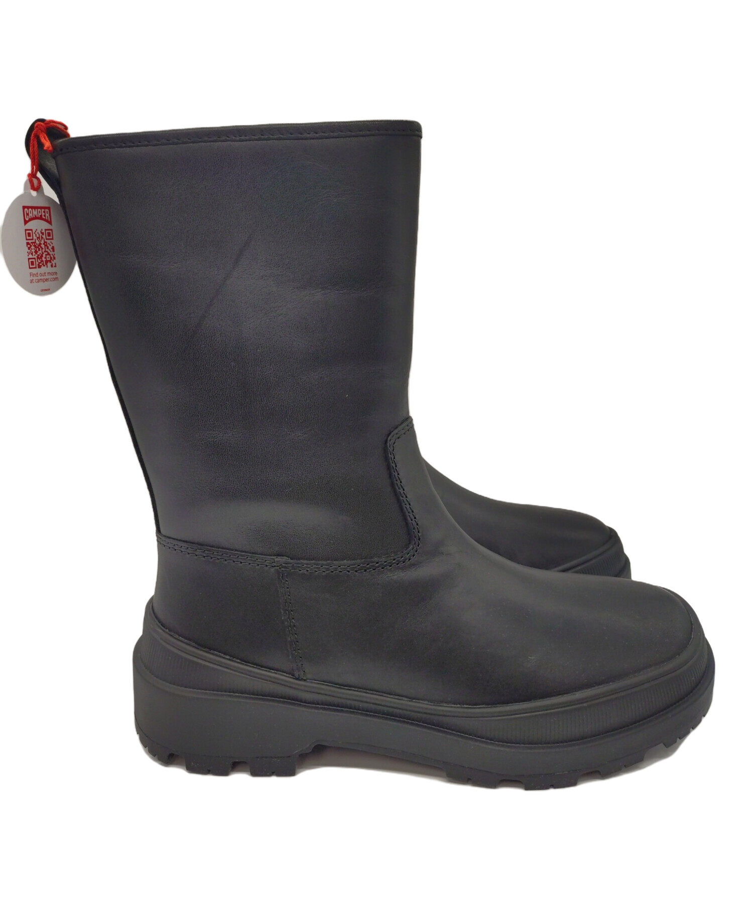 中古・古着通販】CAMPER (カンペール) ミドルブーツ ブラック サイズ