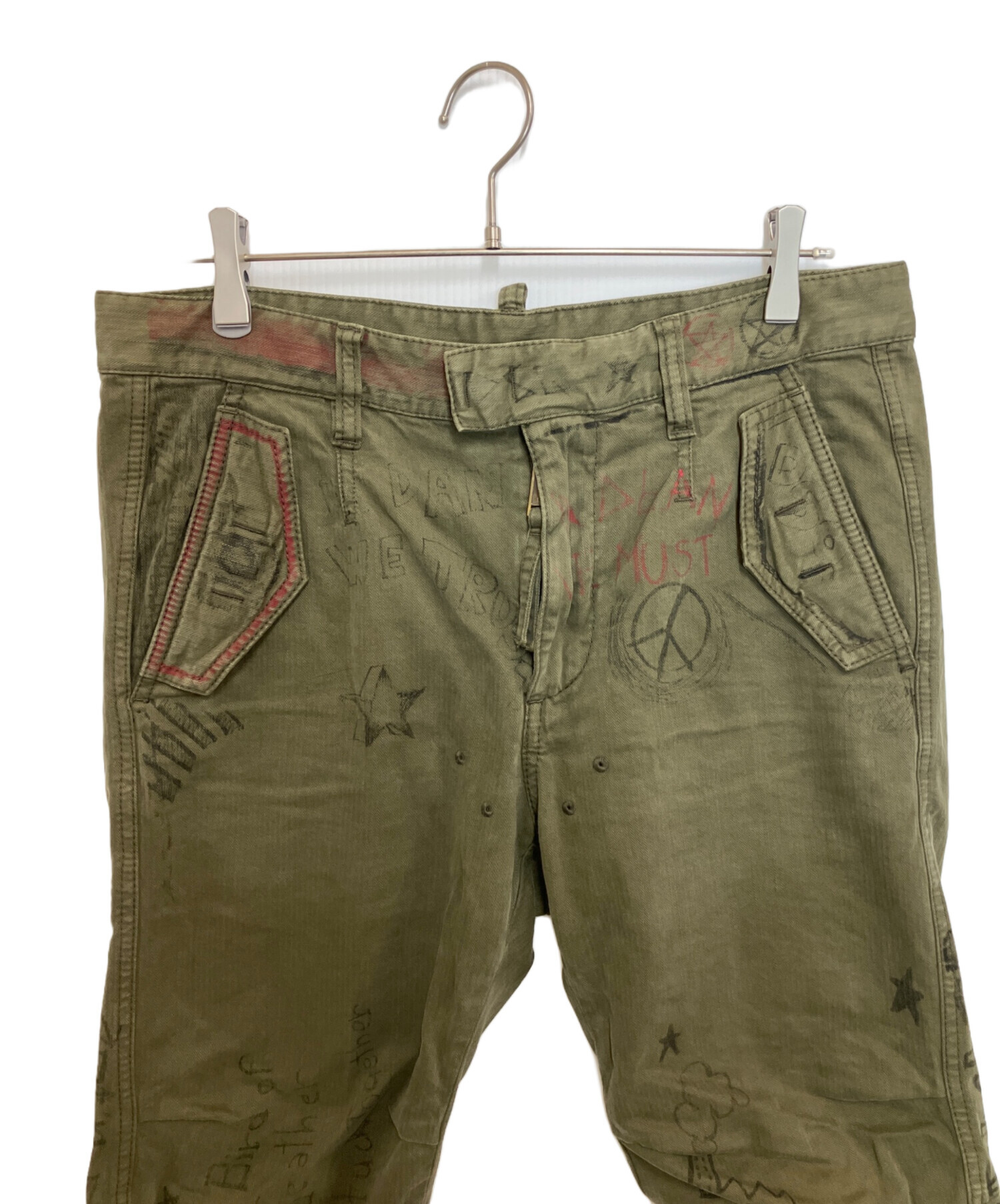 中古・古着通販】DSQUARED2 (ディースクエアード) メッセージカーゴ