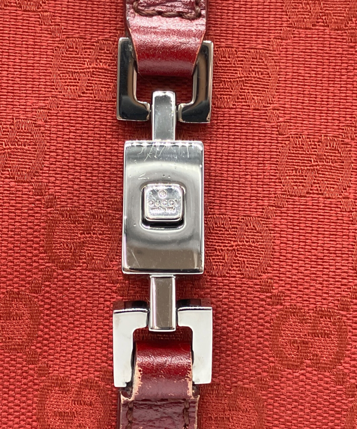 中古・古着通販】GUCCI (グッチ) ジャッキー ハンドバッグ レッド