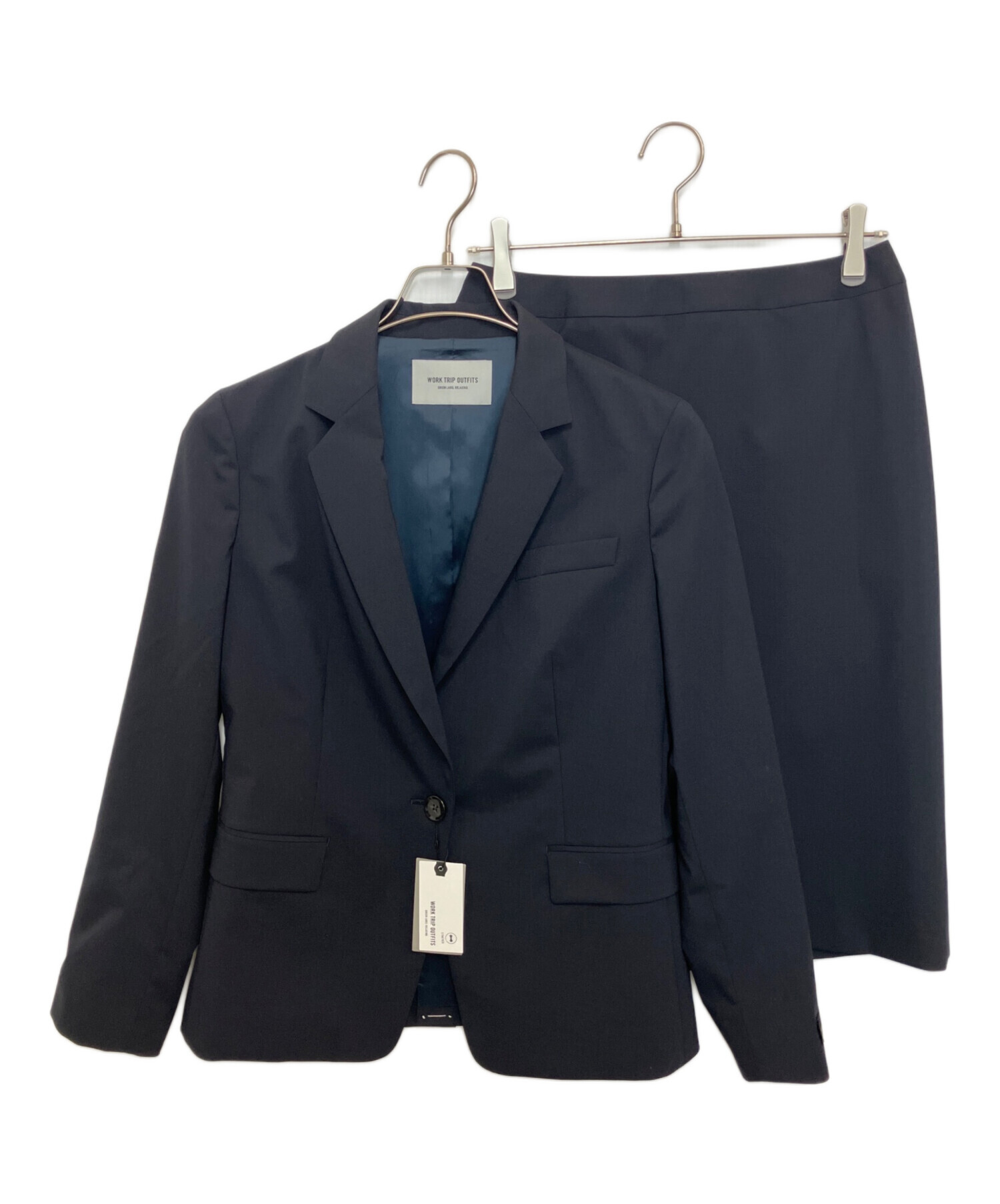 ワークトリップアウトフィッツ　グリーンレーベルリラクシング　スーツ3点セット 中古・古着通販】WORK TRIP OUTFITS GREEN LABEL RELAXING (ワーク