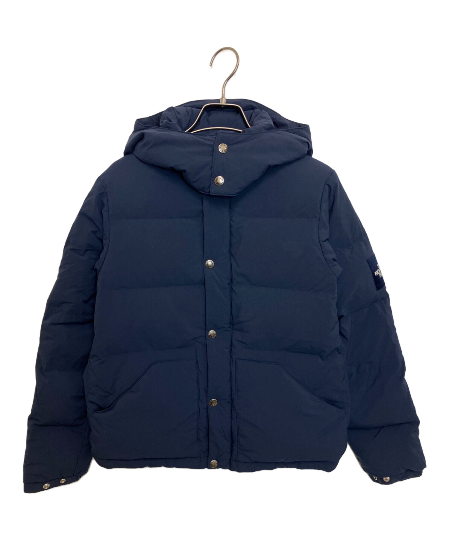 レア　THE NORTH FACE フード付きダウンジャケット ネイビー S 中古・古着通販】THE NORTH FACE (ザ ノース フェイス) ダウン