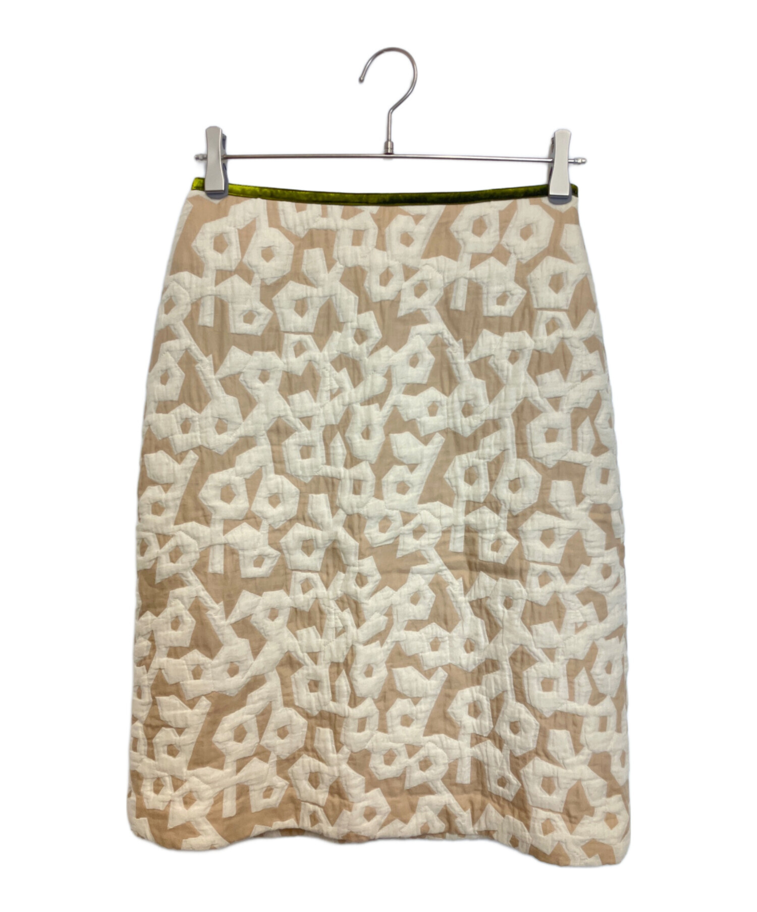 mina perhonen ベージュ スカート 中古・古着通販】mina perhonen (ミナ ペルホネン) スカート ベージュ