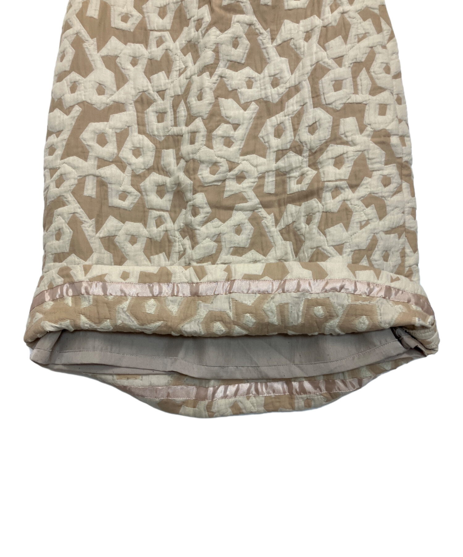 mina perhonen ベージュ スカート 中古・古着通販】mina perhonen (ミナ ペルホネン) スカート