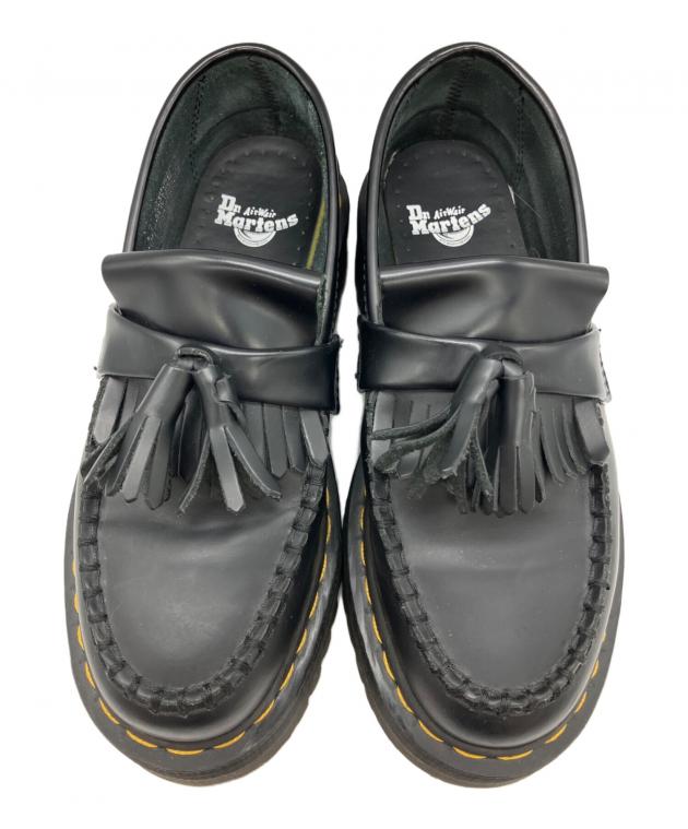 ★ばらお★ Dr. Martens ブラックレザー ローファー タッセル Dr. Martens タッセルローファー