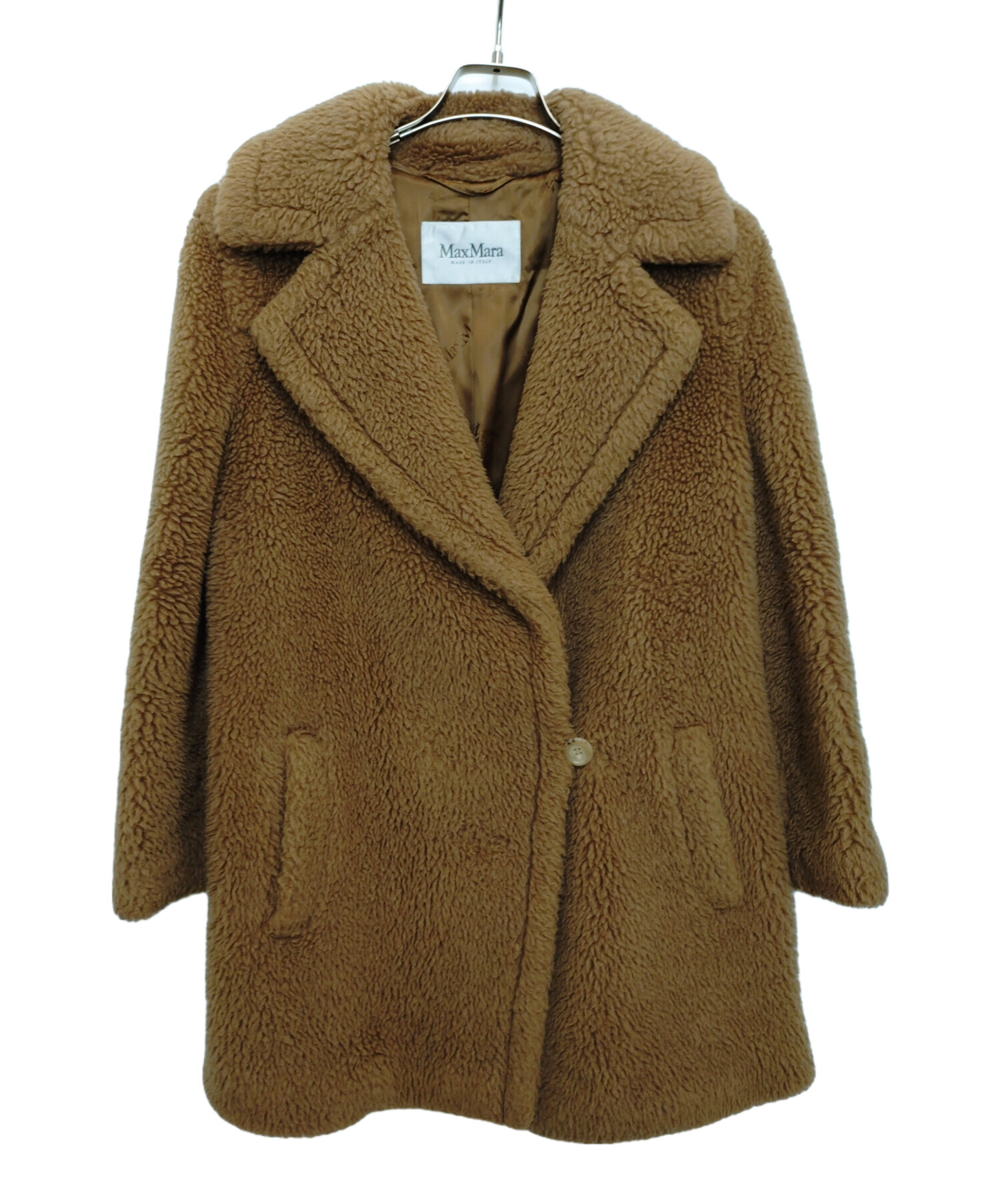 中古・古着通販】MaxMara (マックスマーラ) テディベアコート ブラウン 