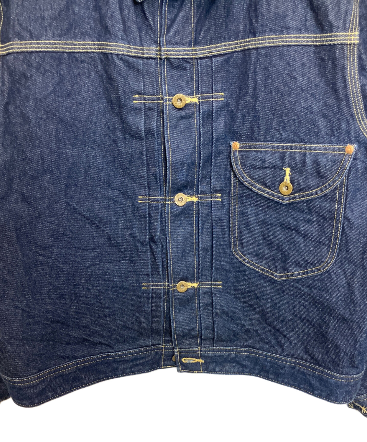 中古・古着通販】LEE (リー) デニムジャケット ネイビー サイズ:XL 