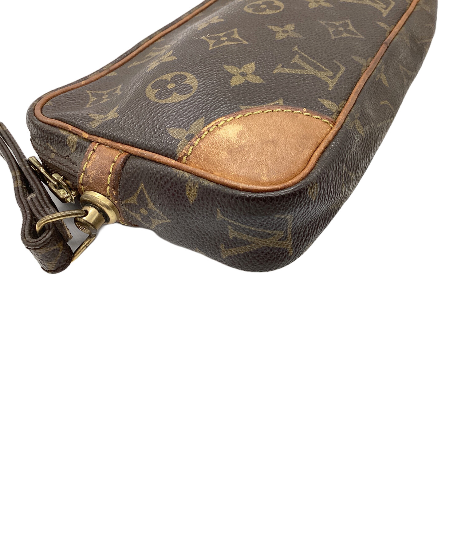 Louis Vuitton ノベルティ　ビンテージ　クラッチバッグ ブラウン 中古・古着通販】LOUIS VUITTON (ルイ ヴィトン) クラッチバッグ