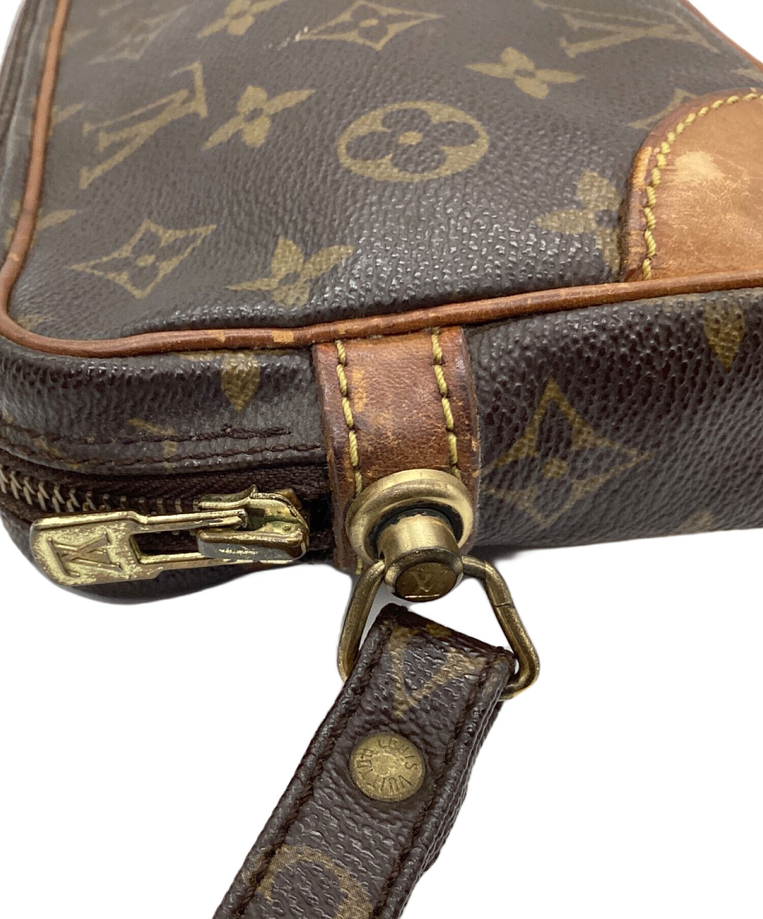 Louis Vuitton クラッチバッグ ダークブラウン 中古・古着通販】LOUIS VUITTON (ルイ ヴィトン) クラッチバッグ