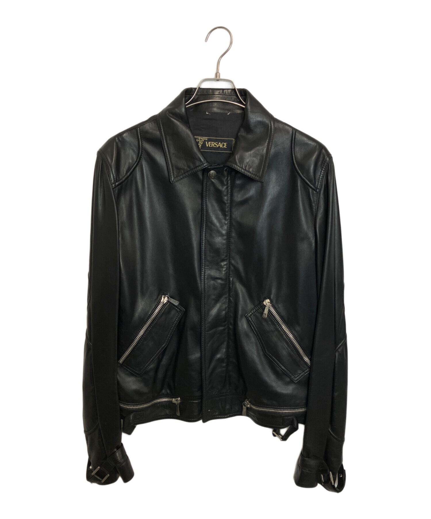 中古・古着通販】VERSACE (ヴェルサーチェ) シングルライダース