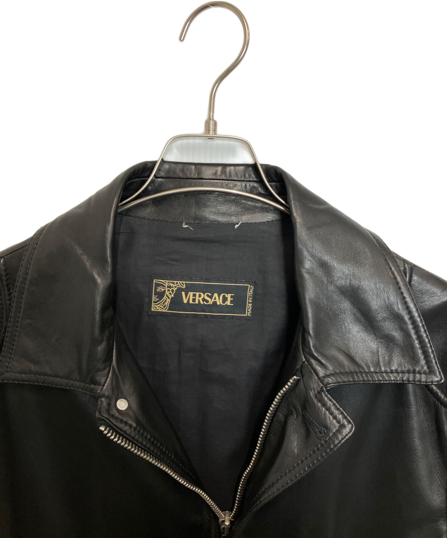 中古・古着通販】VERSACE (ヴェルサーチェ) シングルライダース