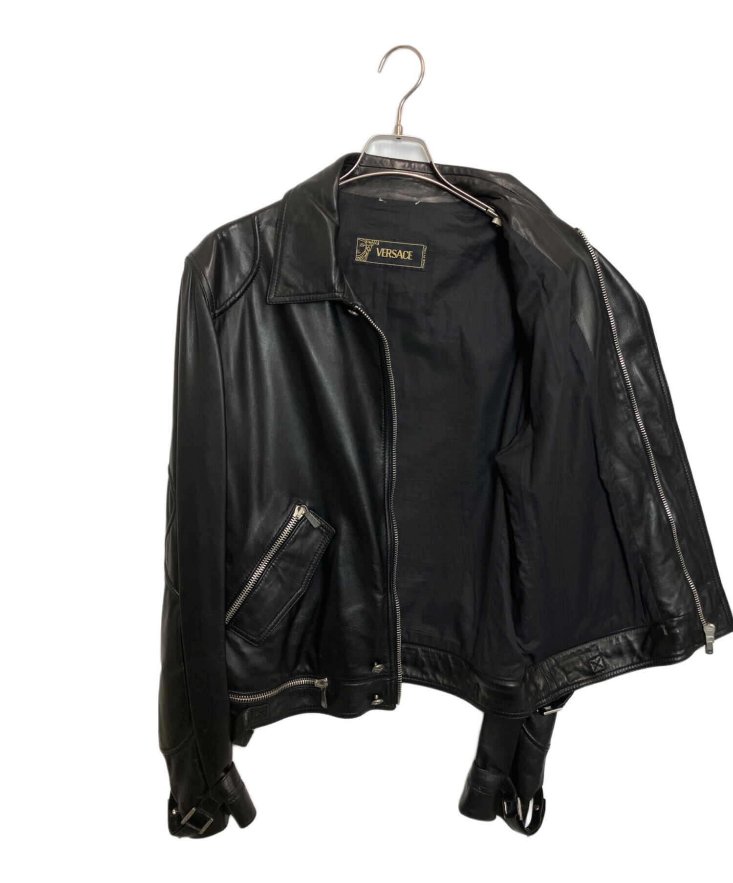 中古・古着通販】VERSACE (ヴェルサーチェ) シングルライダース