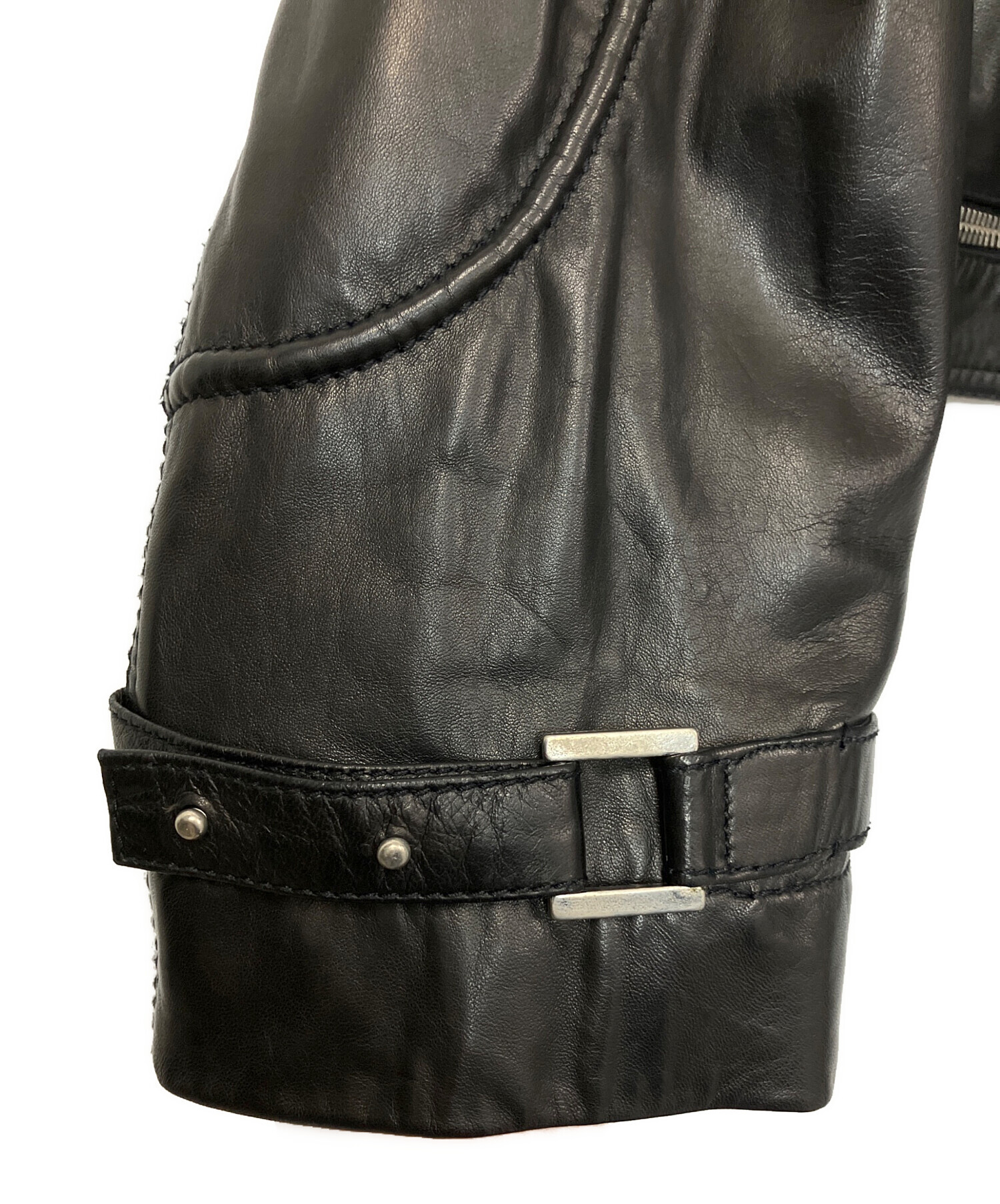 中古・古着通販】VERSACE (ヴェルサーチェ) シングルライダース