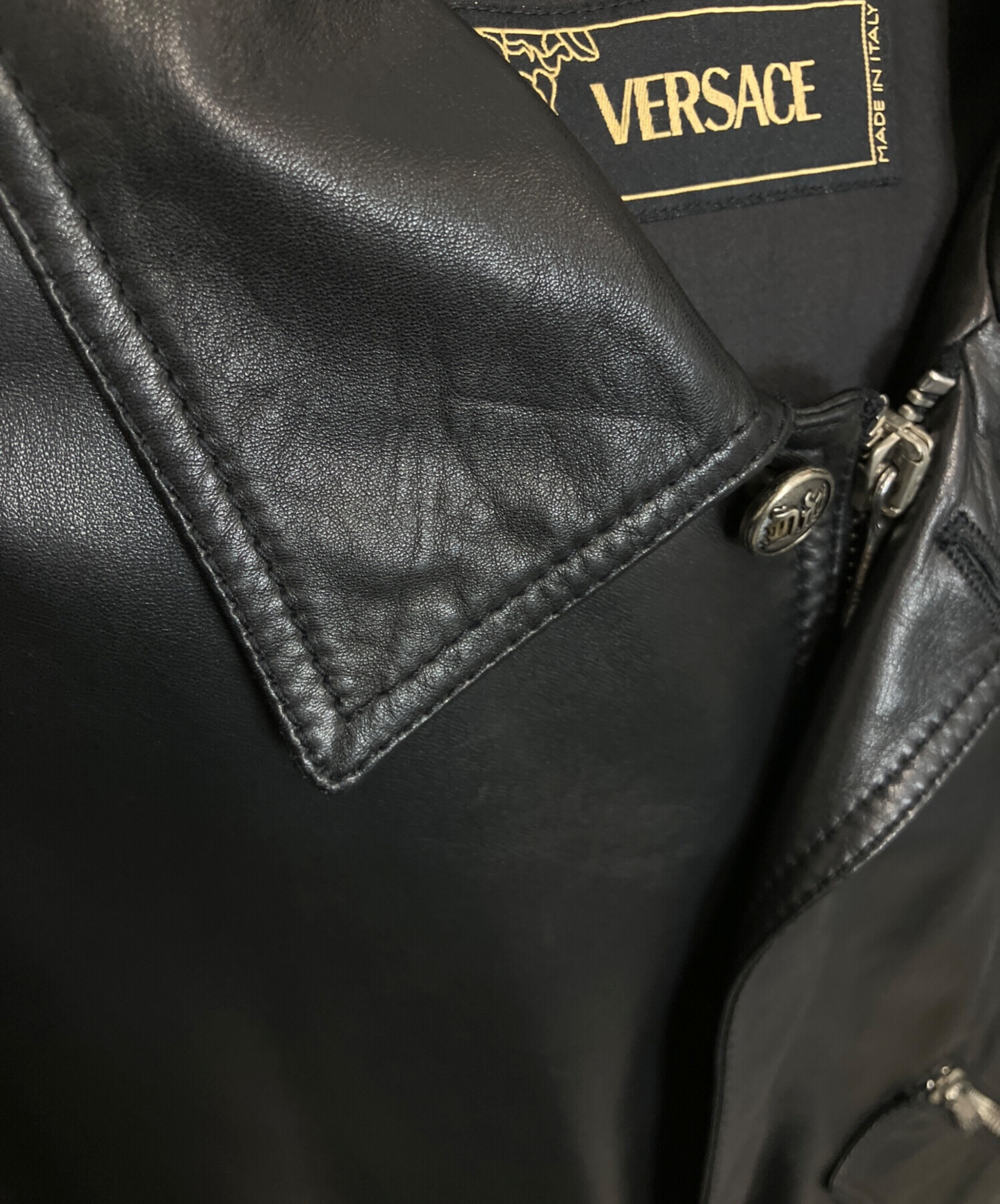 中古・古着通販】VERSACE (ヴェルサーチェ) シングルライダース
