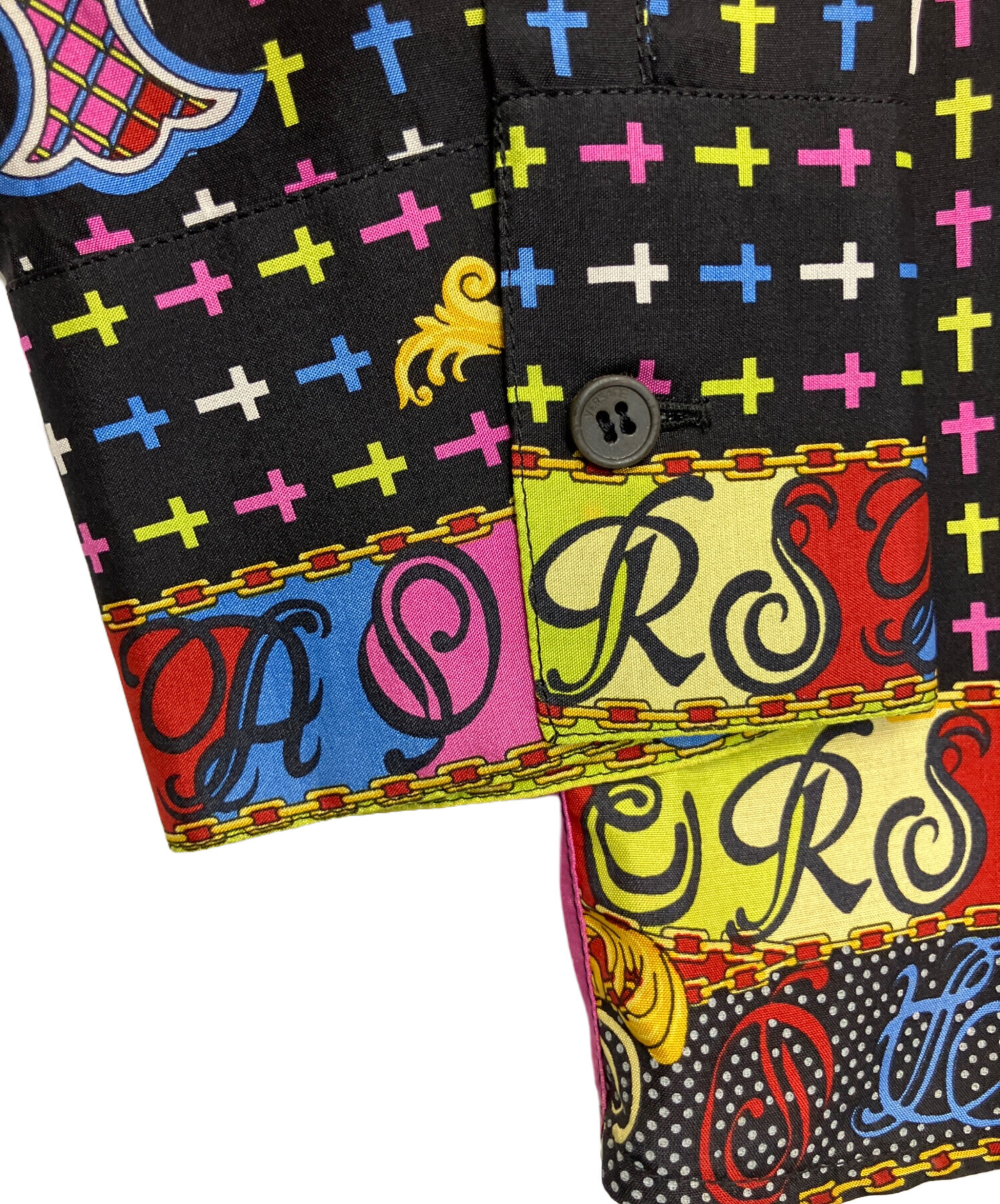 中古・古着通販】VERSACE (ヴェルサーチェ) シルクシャツ ブラック