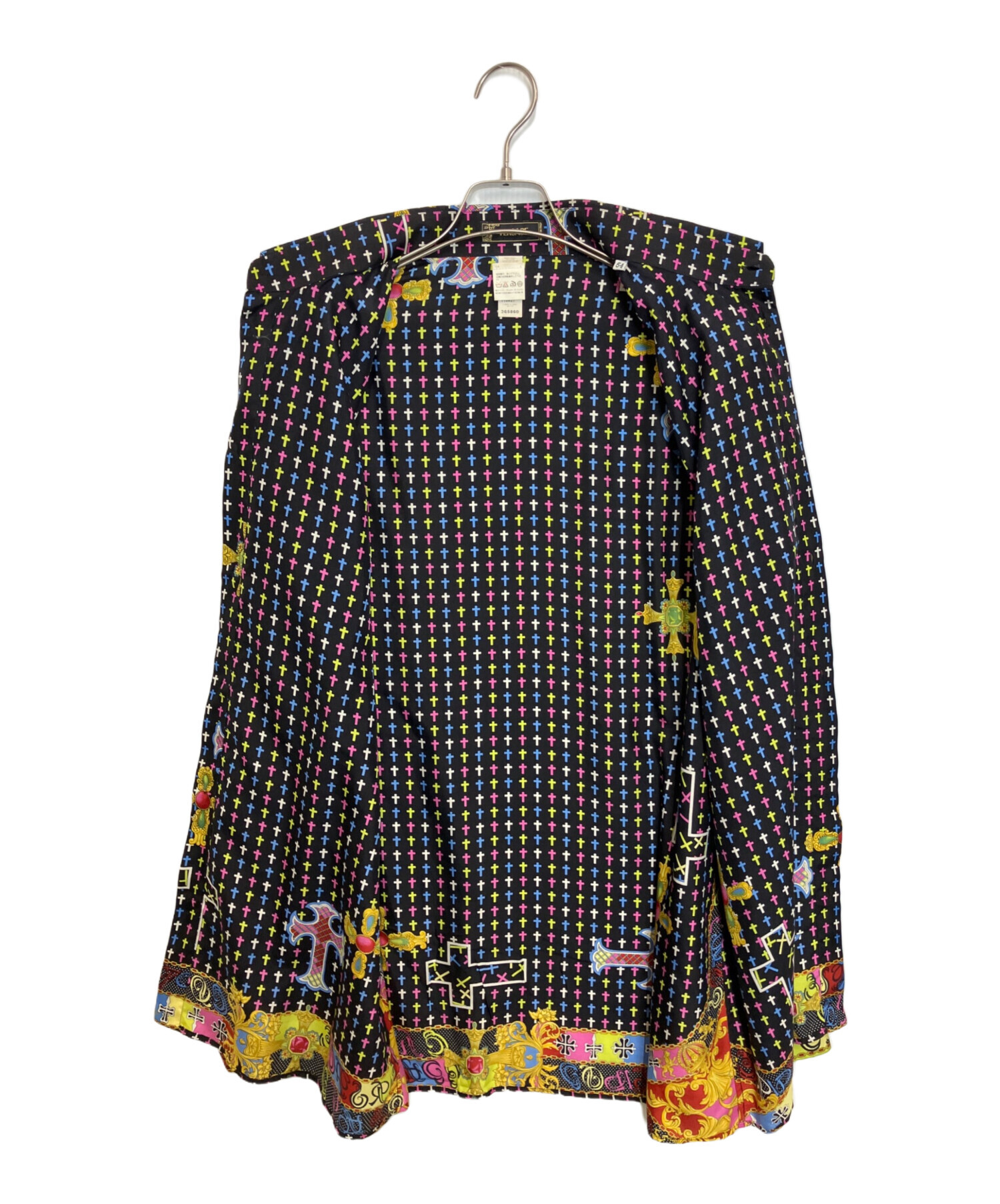 中古・古着通販】VERSACE (ヴェルサーチェ) シルクシャツ ブラック