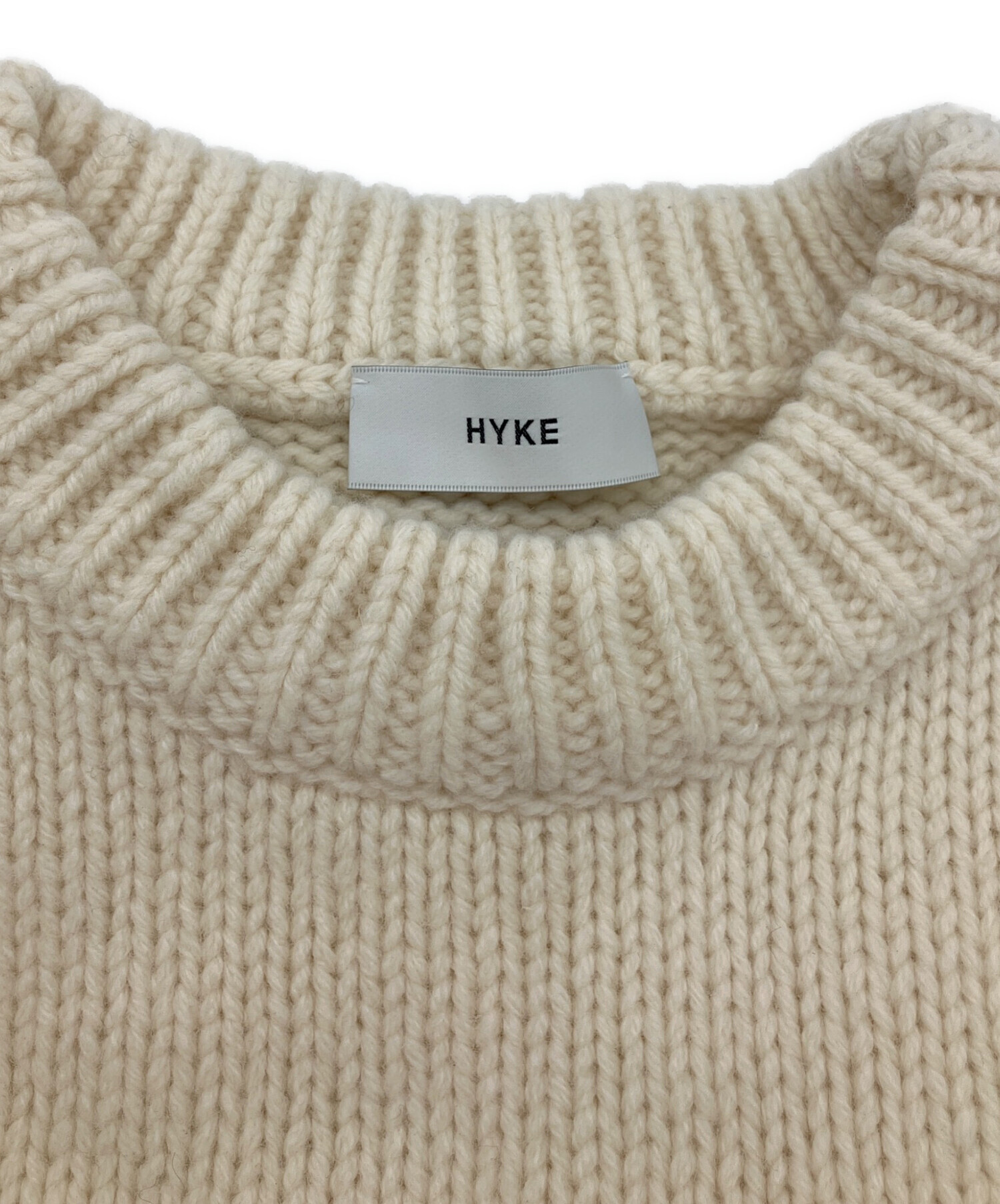 中古・古着通販】HYKE (ハイク) ニットベスト ベージュ サイズ:不明