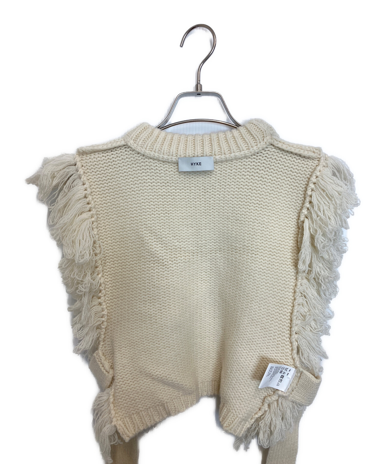 中古・古着通販】HYKE (ハイク) ニットベスト ベージュ サイズ:不明