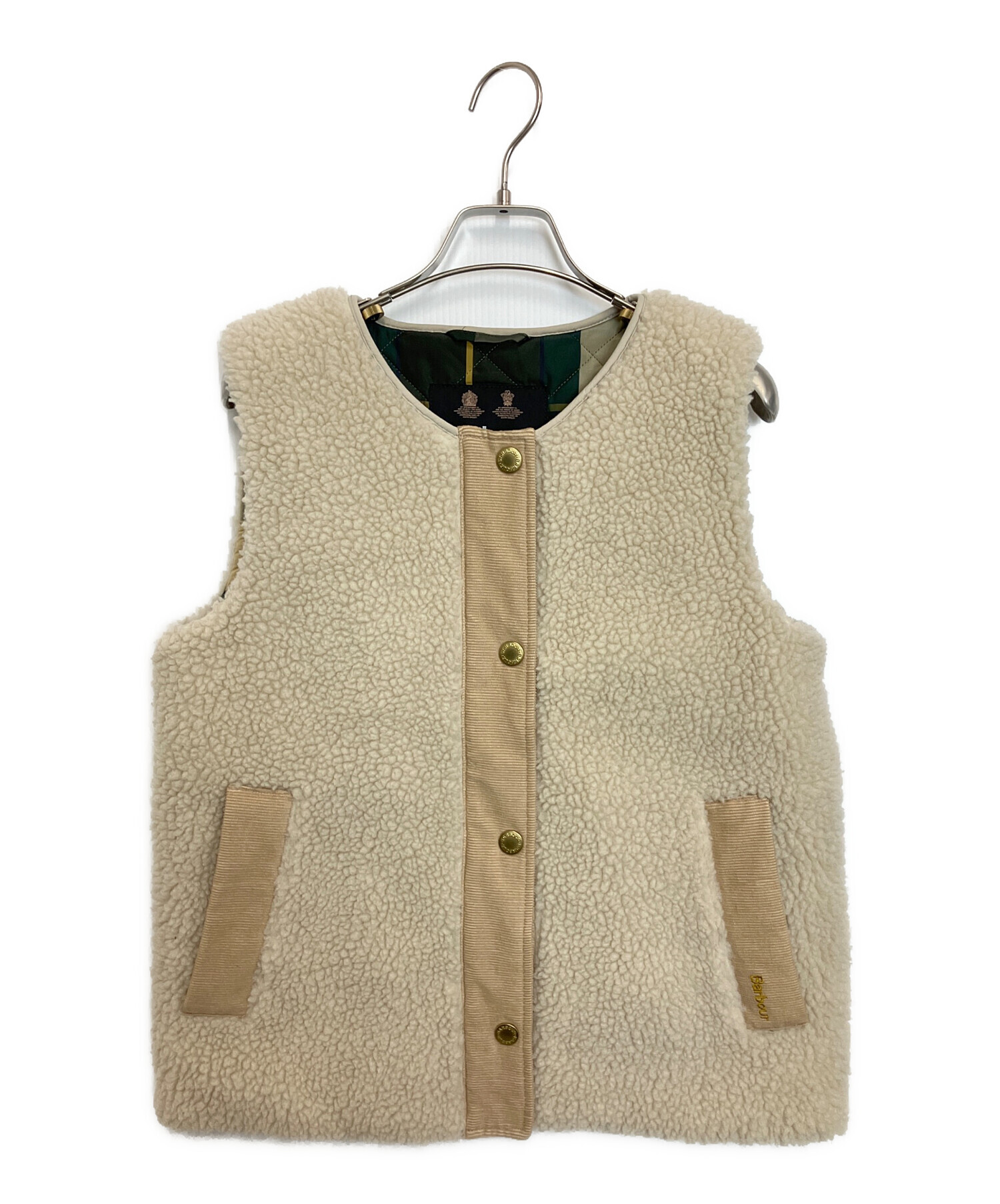 中古・古着通販】Barbour (バブアー) ボアベスト ベージュ サイズ:M