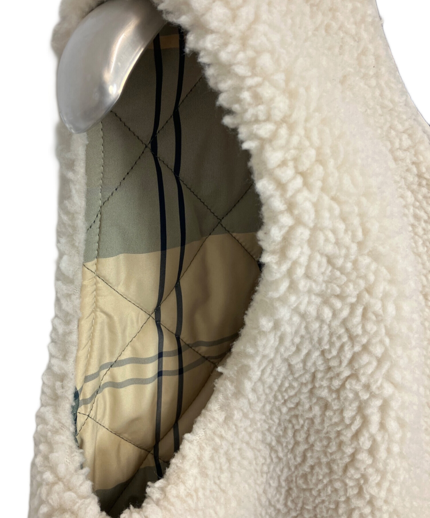 中古・古着通販】Barbour (バブアー) ボアベスト ベージュ サイズ:M