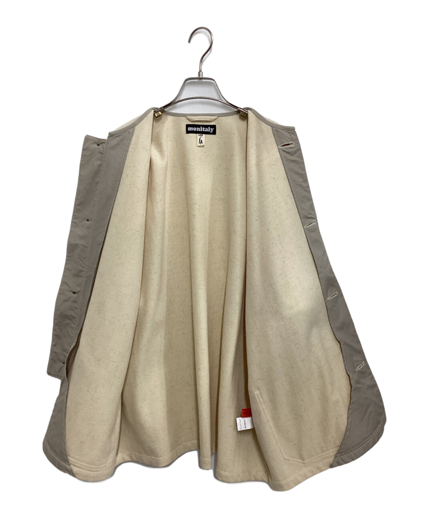中古・古着通販】MONITALY (モニタリー) PEASANTジャケット アイボリー