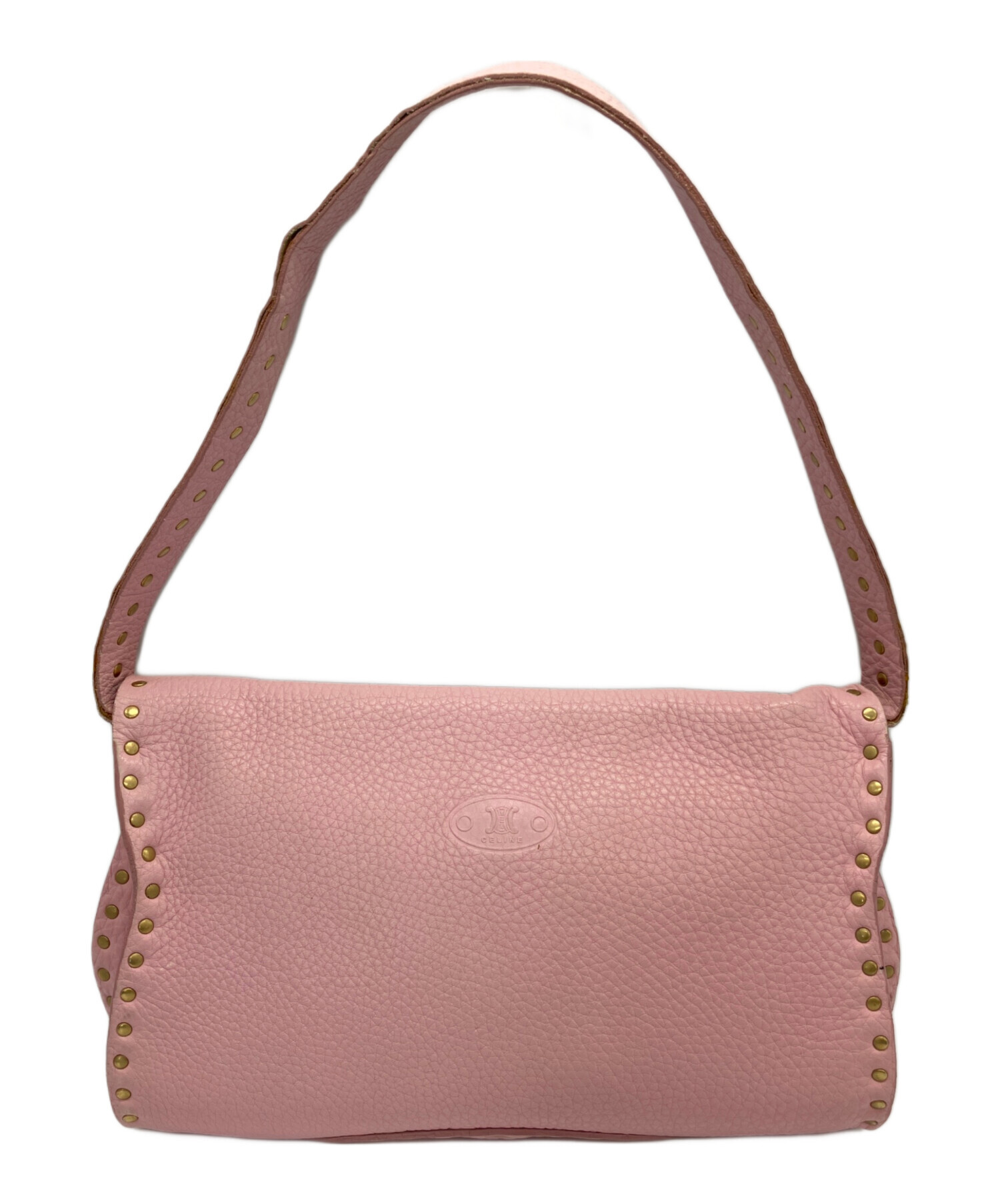 CELINE セリーヌ ショルダーバッグ  ピンク 【古着】【中古】【送料無料】 中古・古着通販】CELINE (セリーヌ) ミニ クロード ピンク｜ブランド