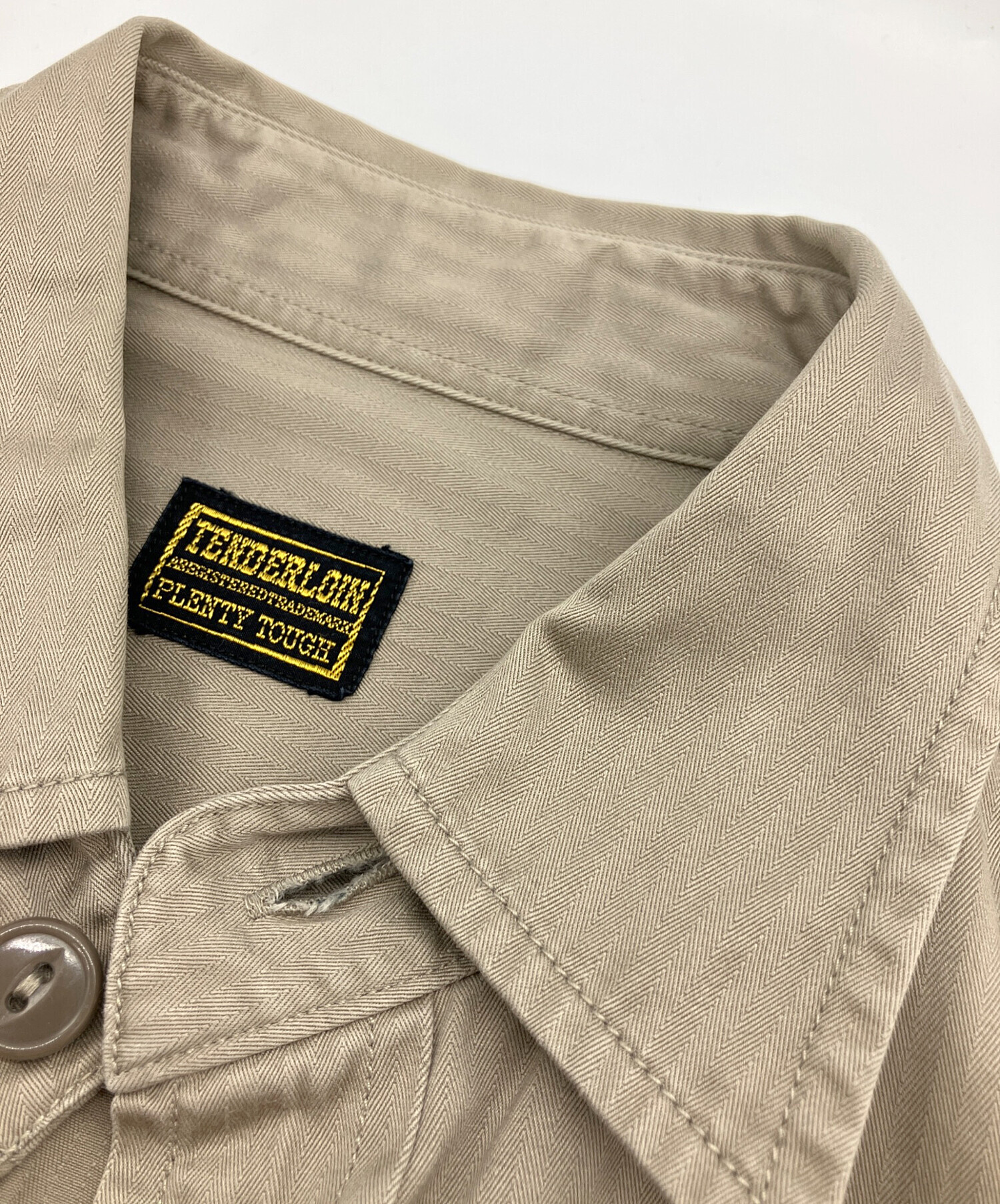 中古・古着通販】TENDERLOIN (テンダーロイン) 長袖シャツ ベージュ